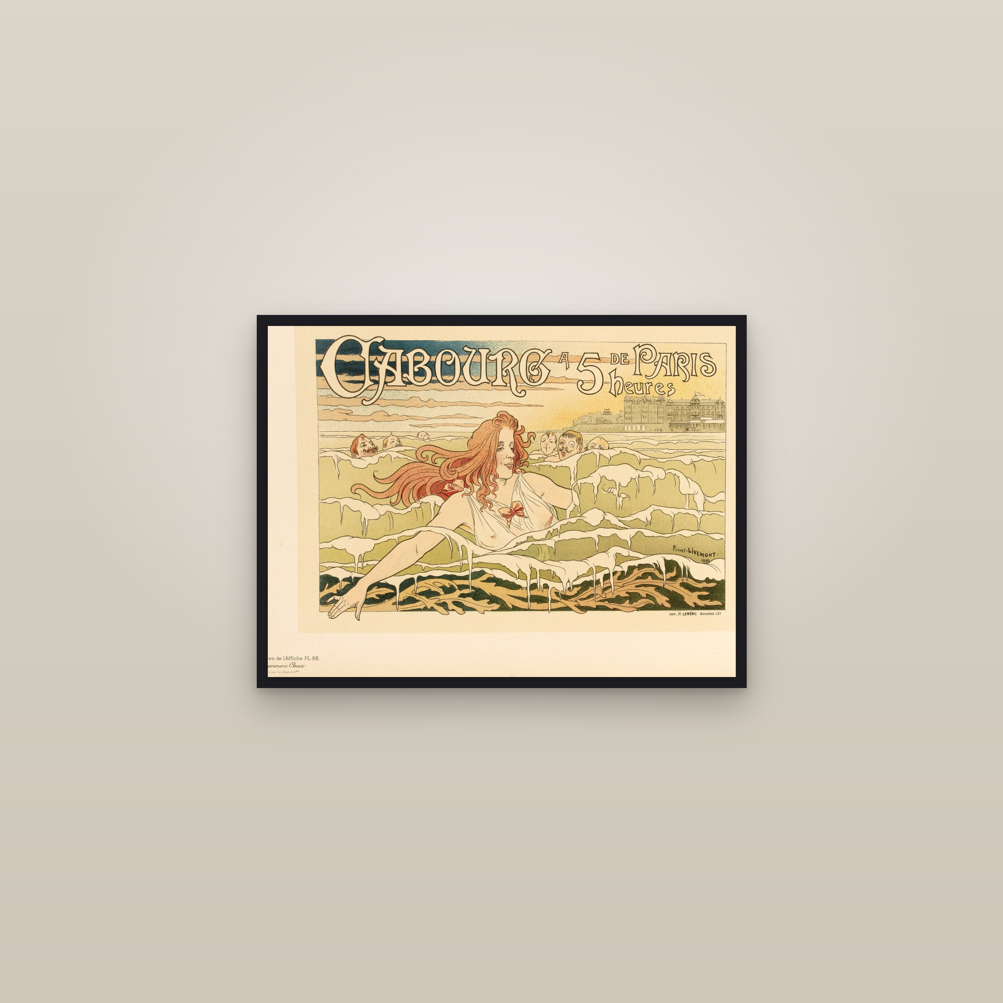 Cabourg, à 5 heures de Paris (Full) — Full-Bleed Edition — framed in a gallery setting