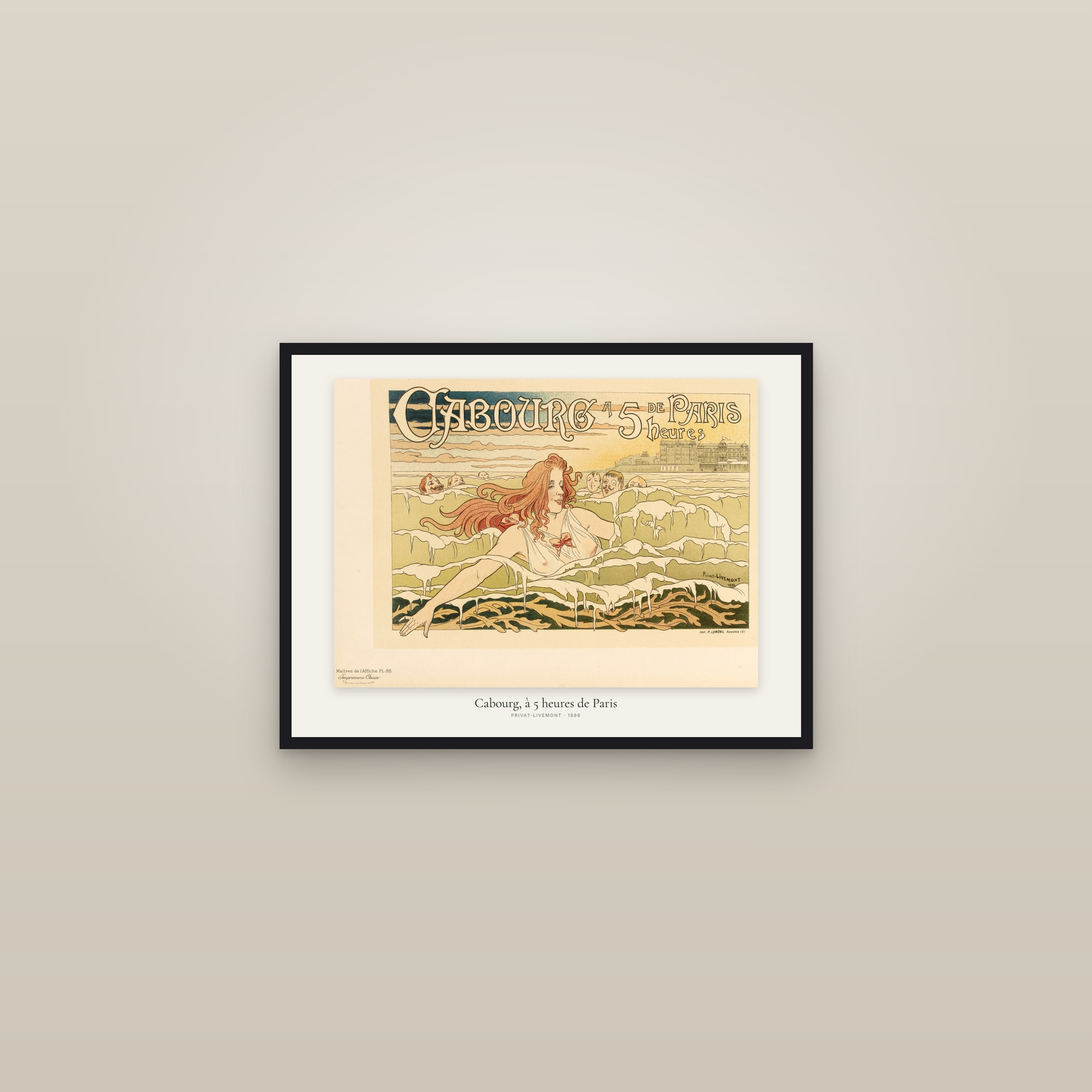 Cabourg, à 5 heures de Paris — framed in a gallery setting