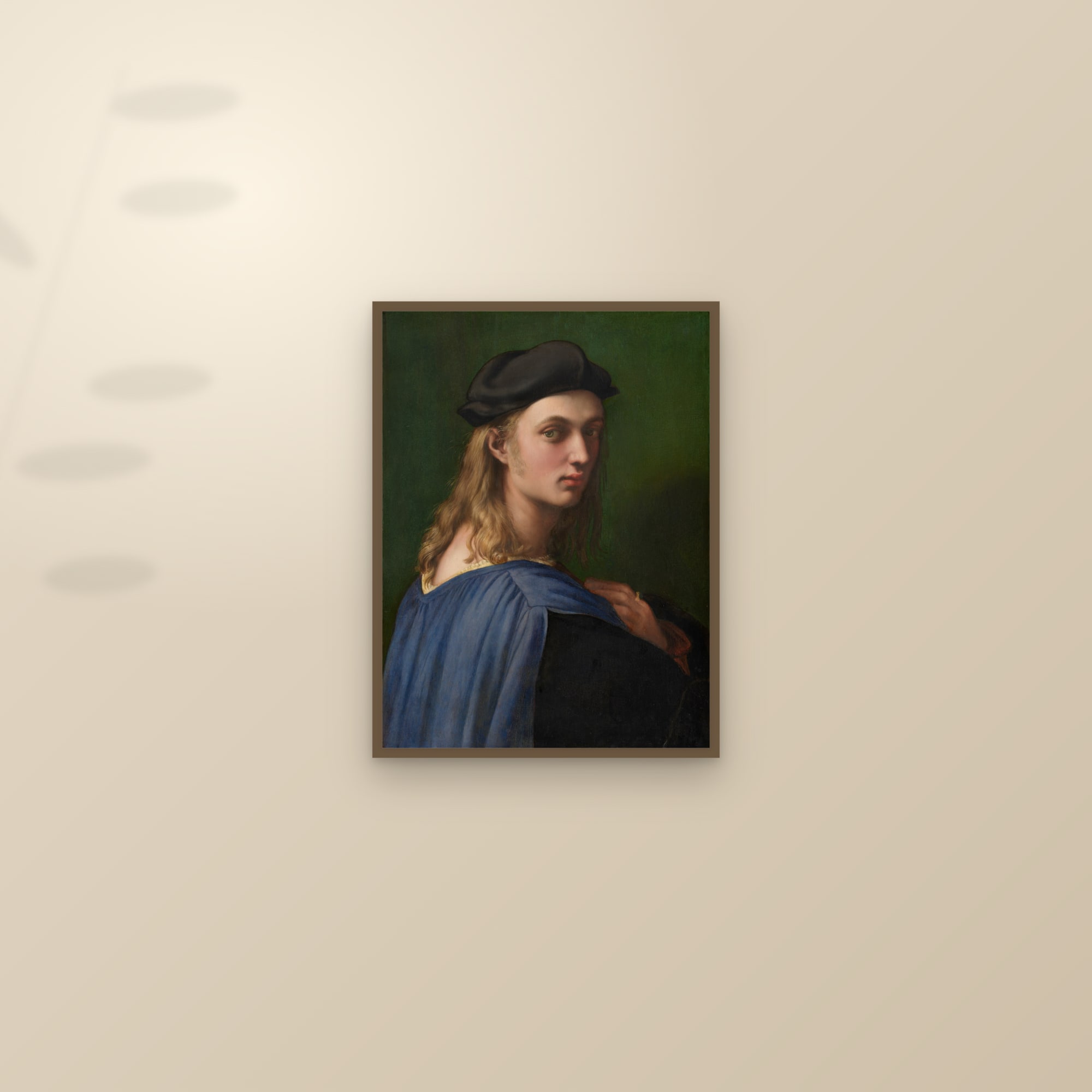 Bindo Altoviti (Full) — Full-Bleed Edition — framed and styled on a sunlit wall