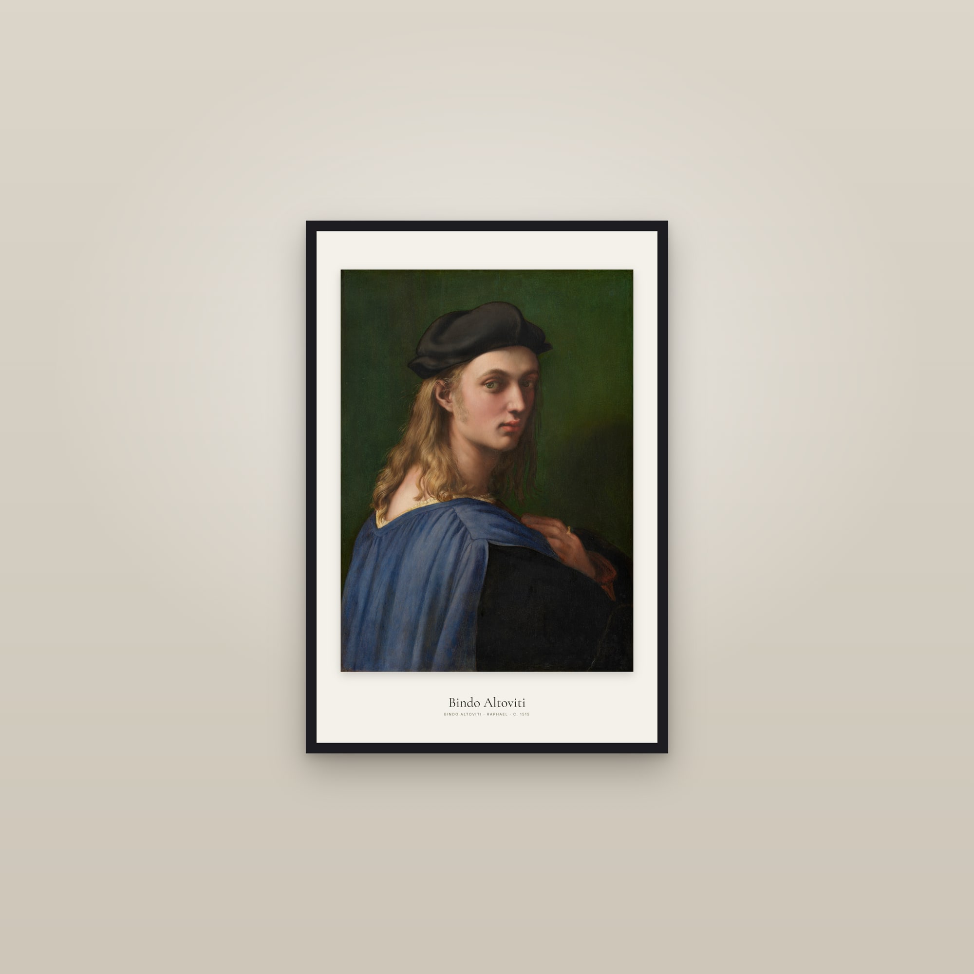 Bindo Altoviti — framed in a gallery setting