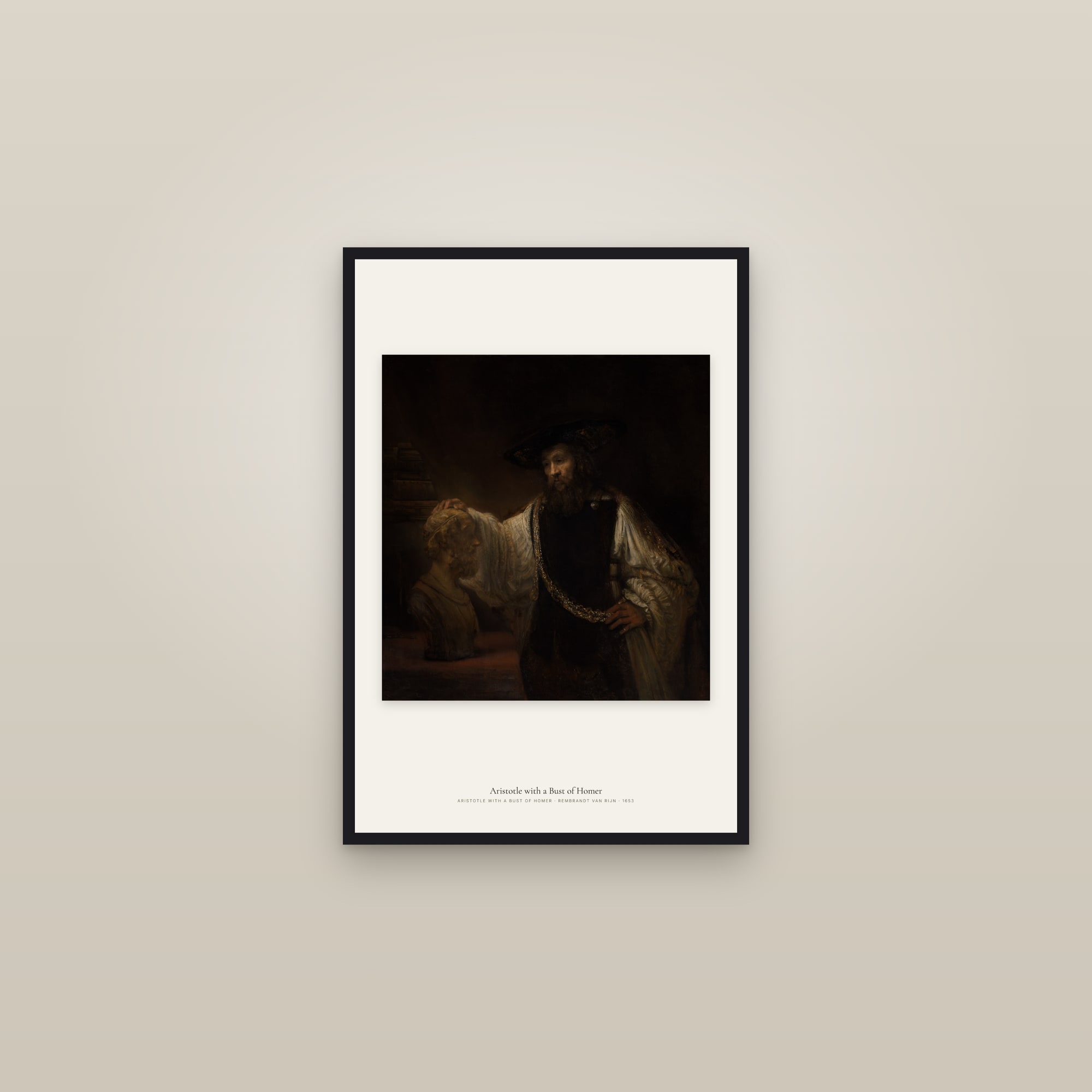 Aristotle with a Bust of Homer