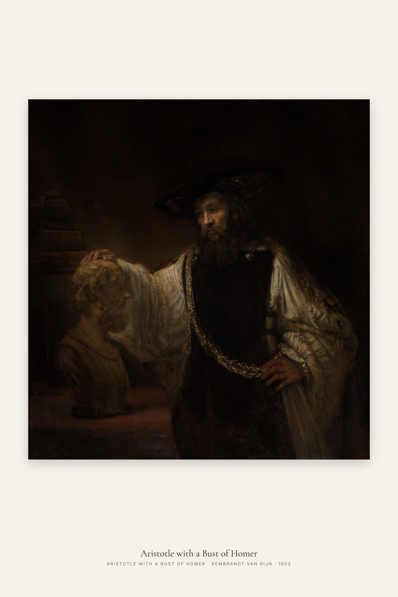 Aristotle with a Bust of Homer