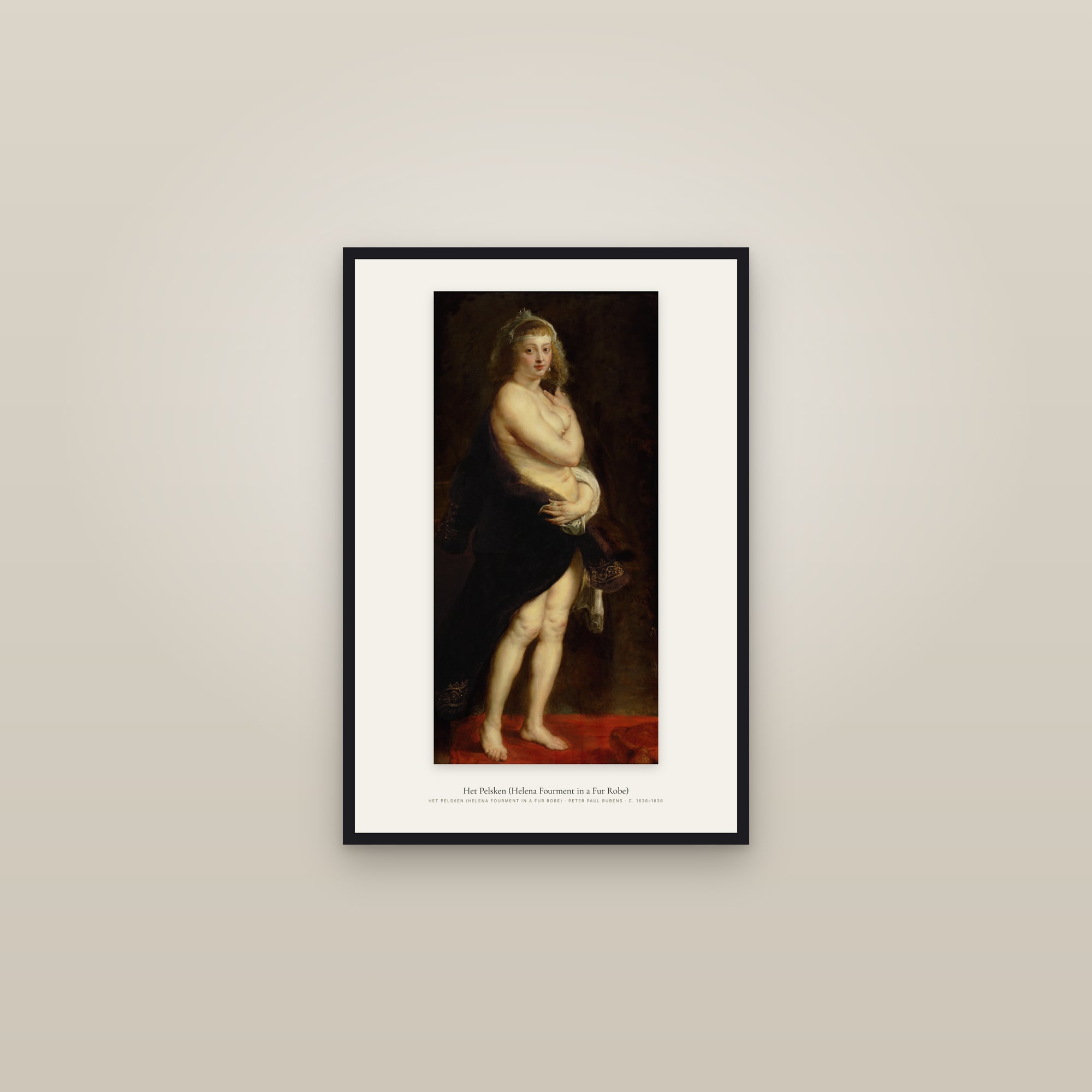 Het Pelsken (Helena Fourment in a Fur Robe)