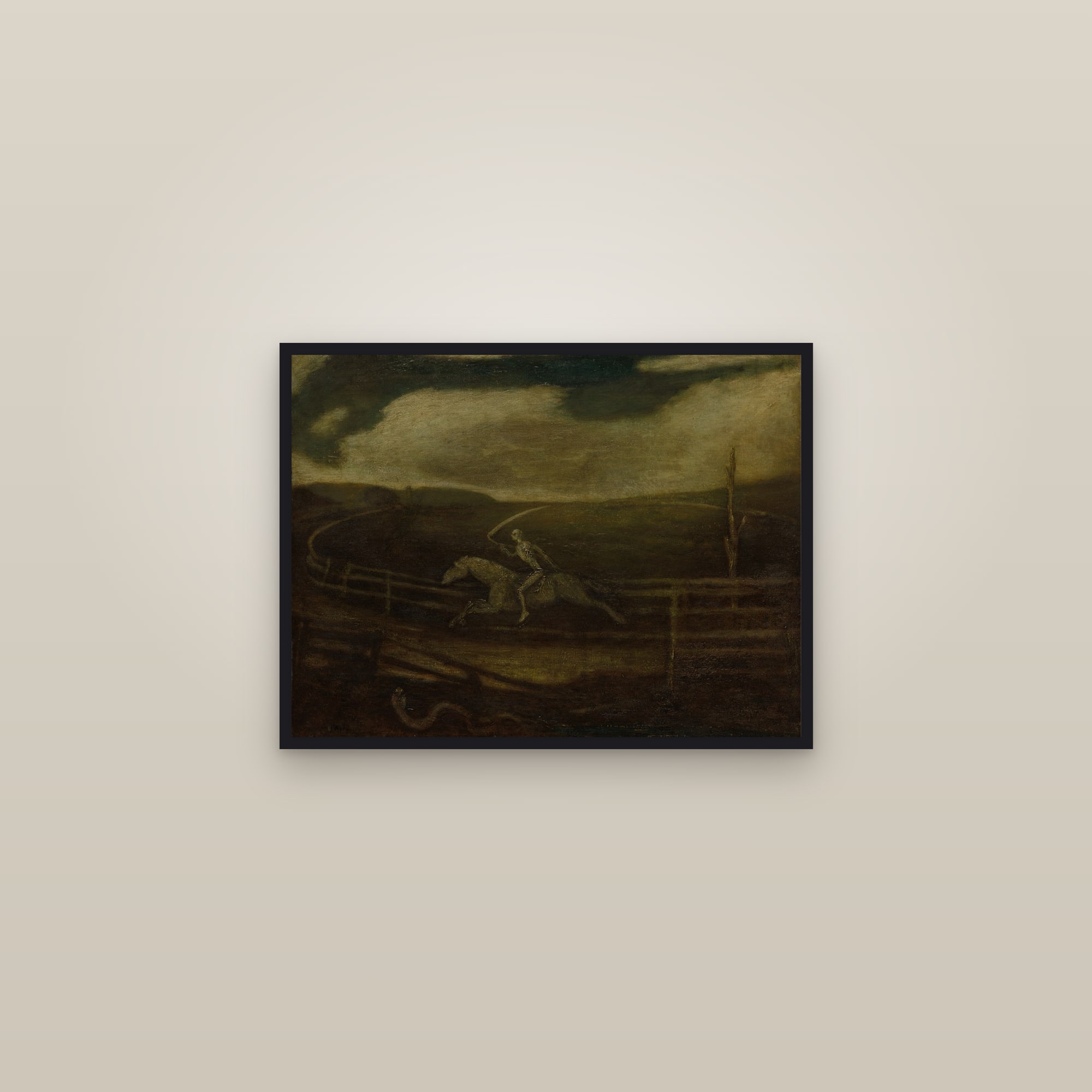 The Race Track (Death on a Pale Horse) (Full) — Full-Bleed Edition — framed in a gallery setting