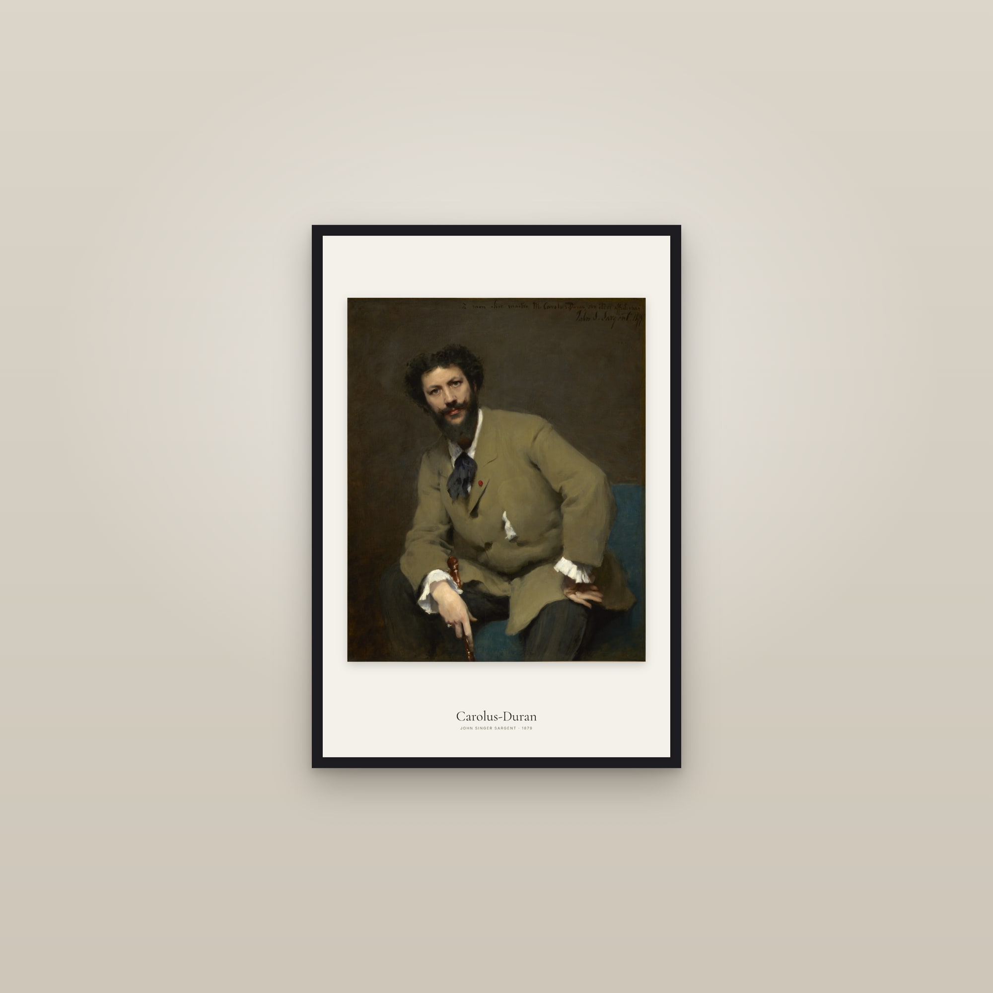 Carolus-Duran — framed in a gallery setting