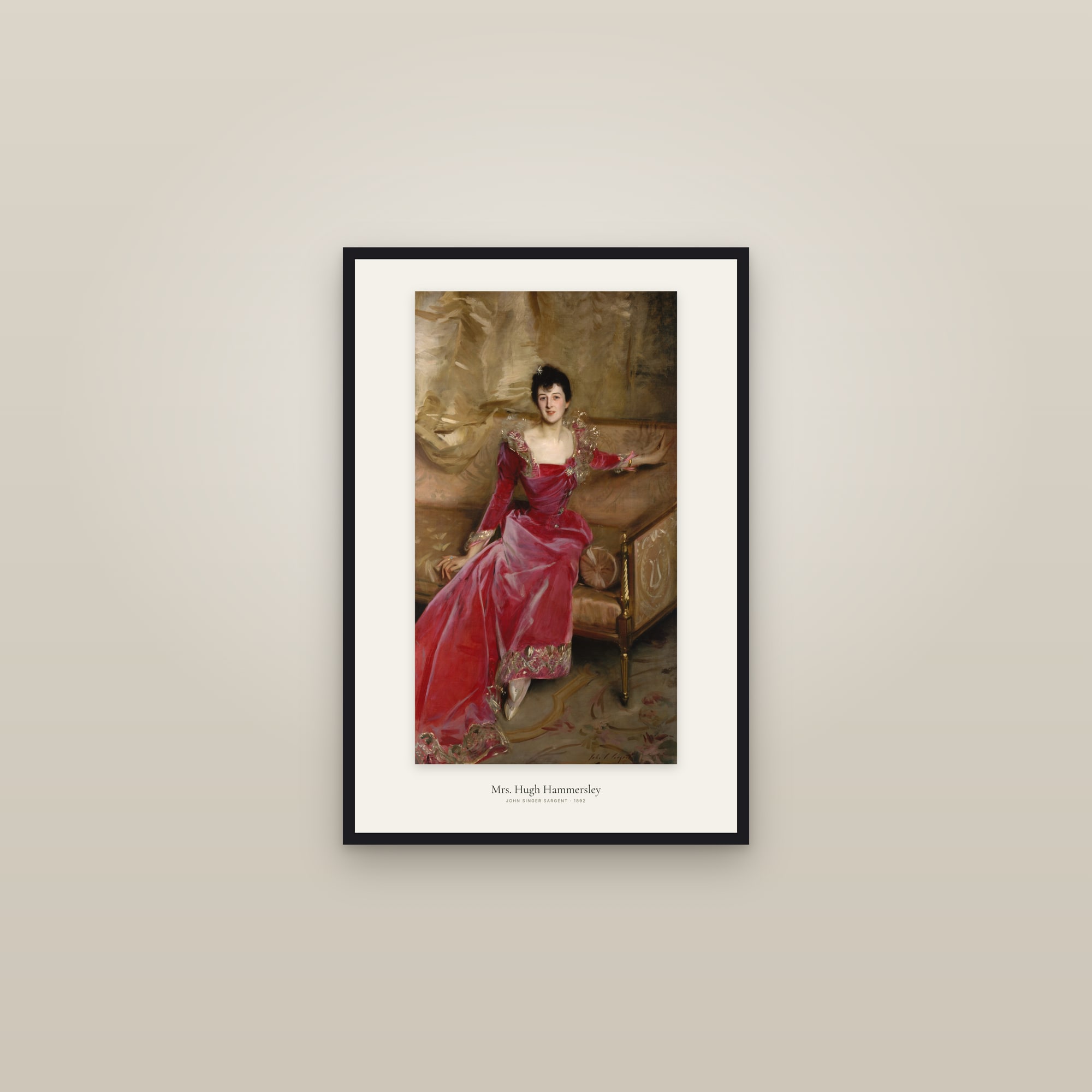 Mrs. Hugh Hammersley — framed in a gallery setting