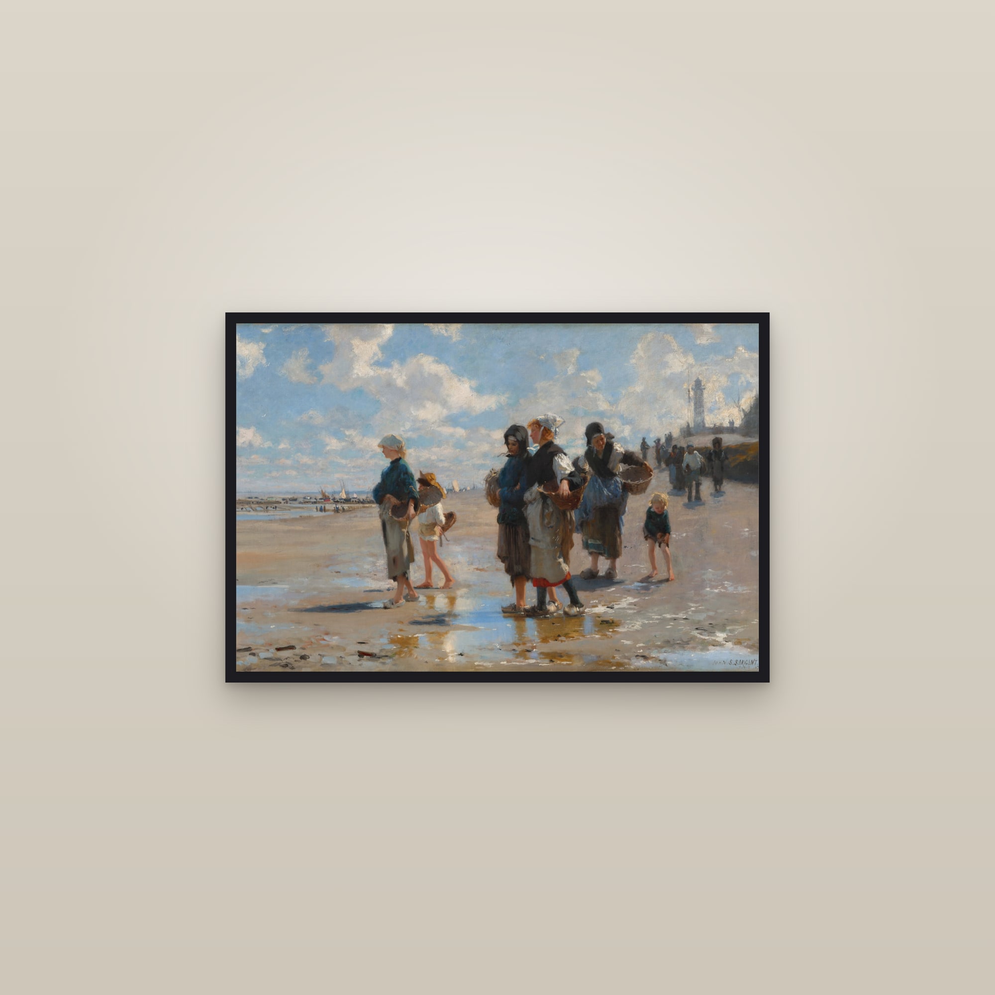 En route pour la pêche (Setting Out to Fish) (Full) — Full-Bleed Edition — framed in a gallery setting