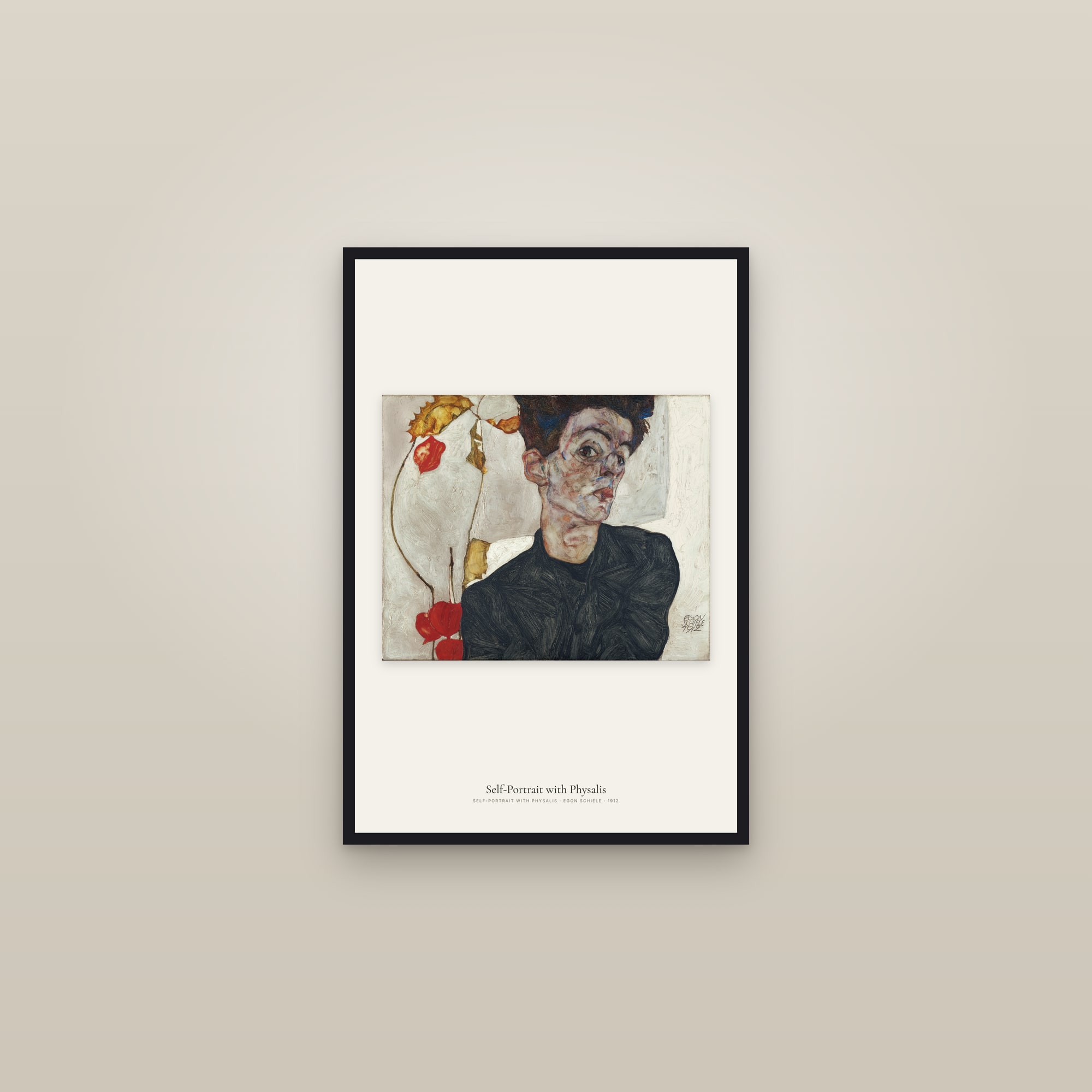 Self-Portrait with Physalis