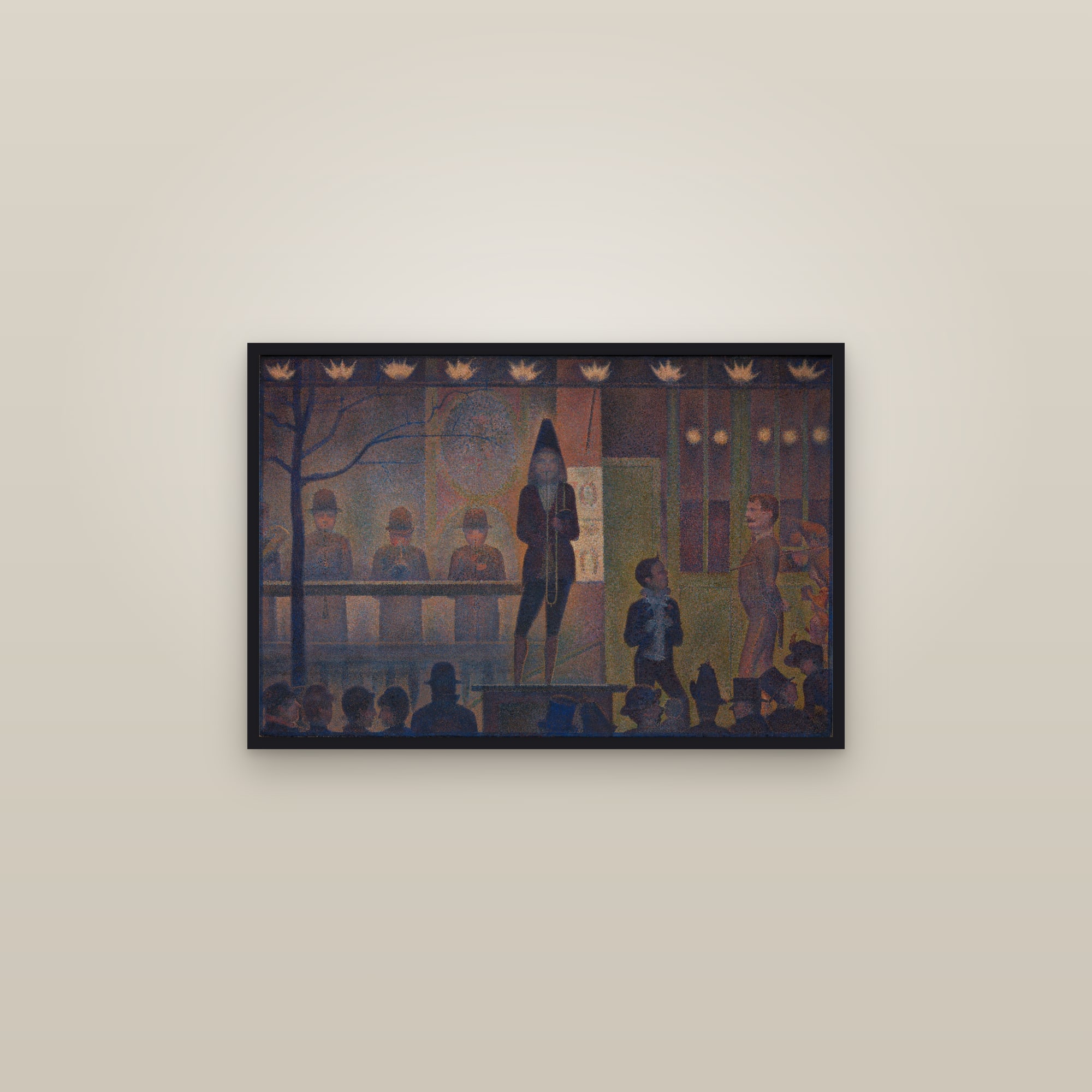 Circus Sideshow (Parade de cirque) (Full) — Full-Bleed Edition — framed in a gallery setting