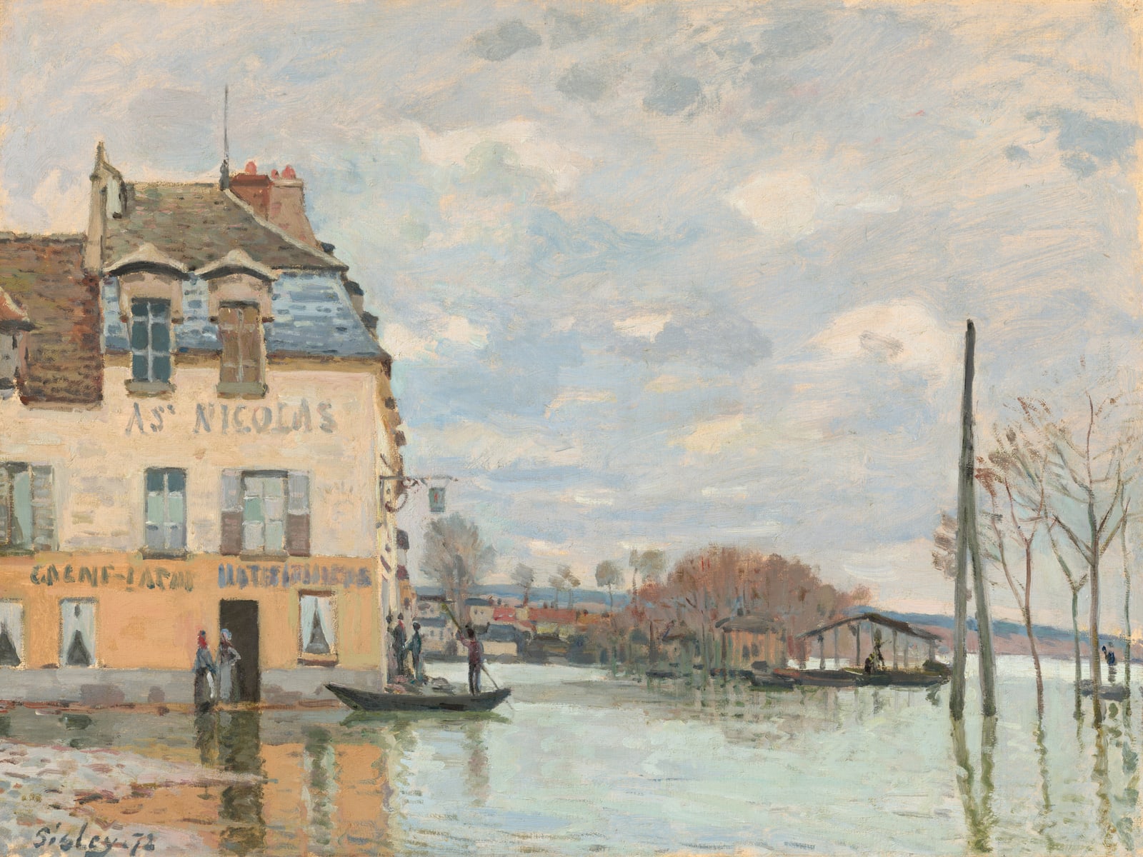 Flood at Port-Marly (Full) — Full-Bleed Edition