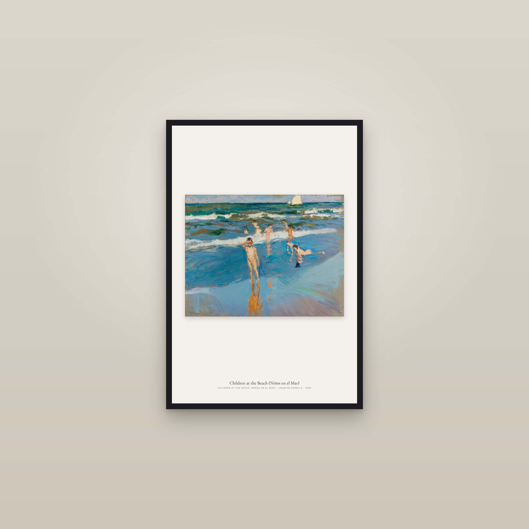 Children at the Beach (Niños en el Mar)