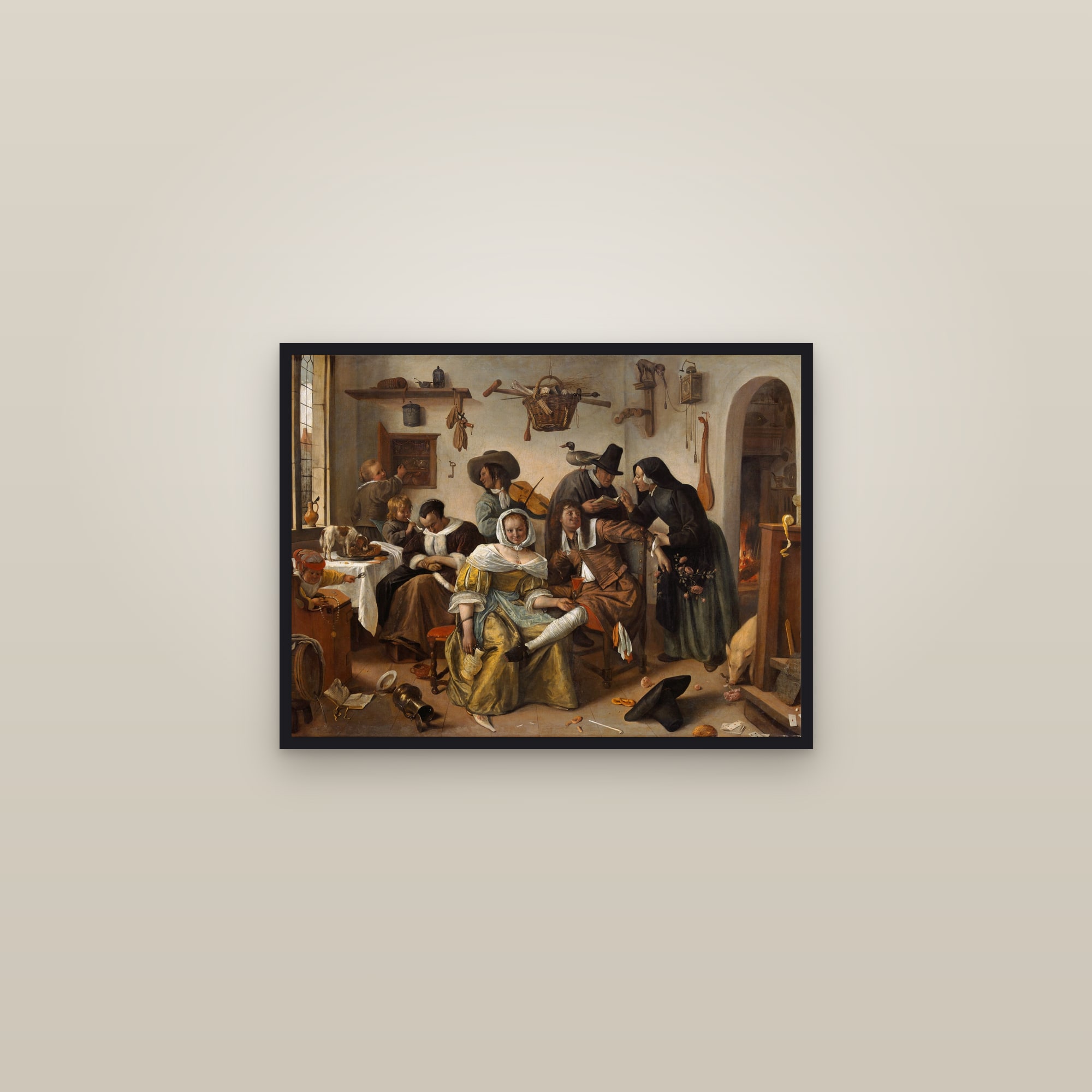 Beware of Luxury (In Weelde Siet Toe) (Full) — Full-Bleed Edition — framed in a gallery setting