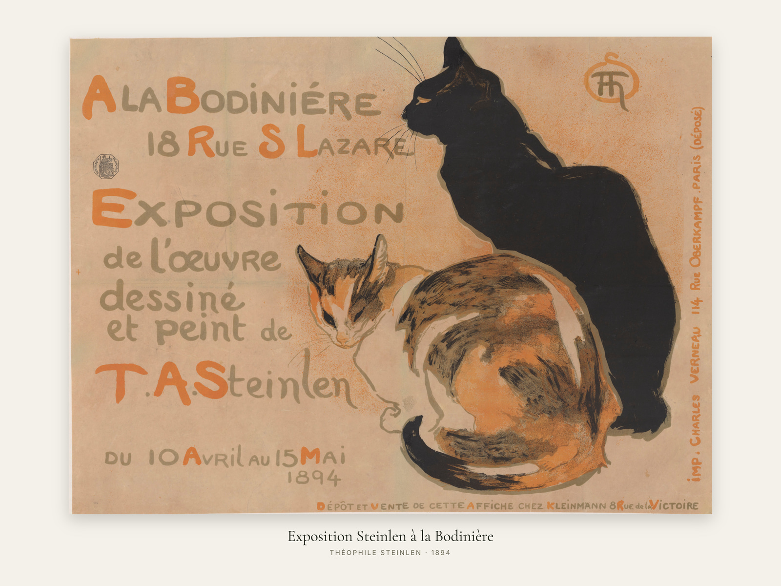 Exposition Steinlen à la Bodinière