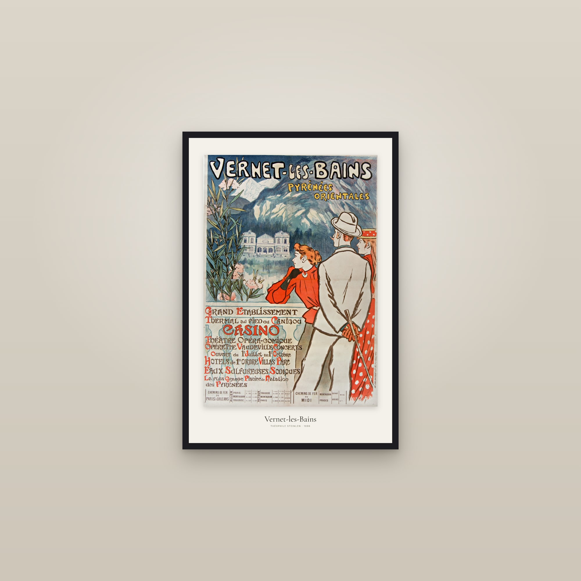 Vernet-les-Bains — framed in a gallery setting