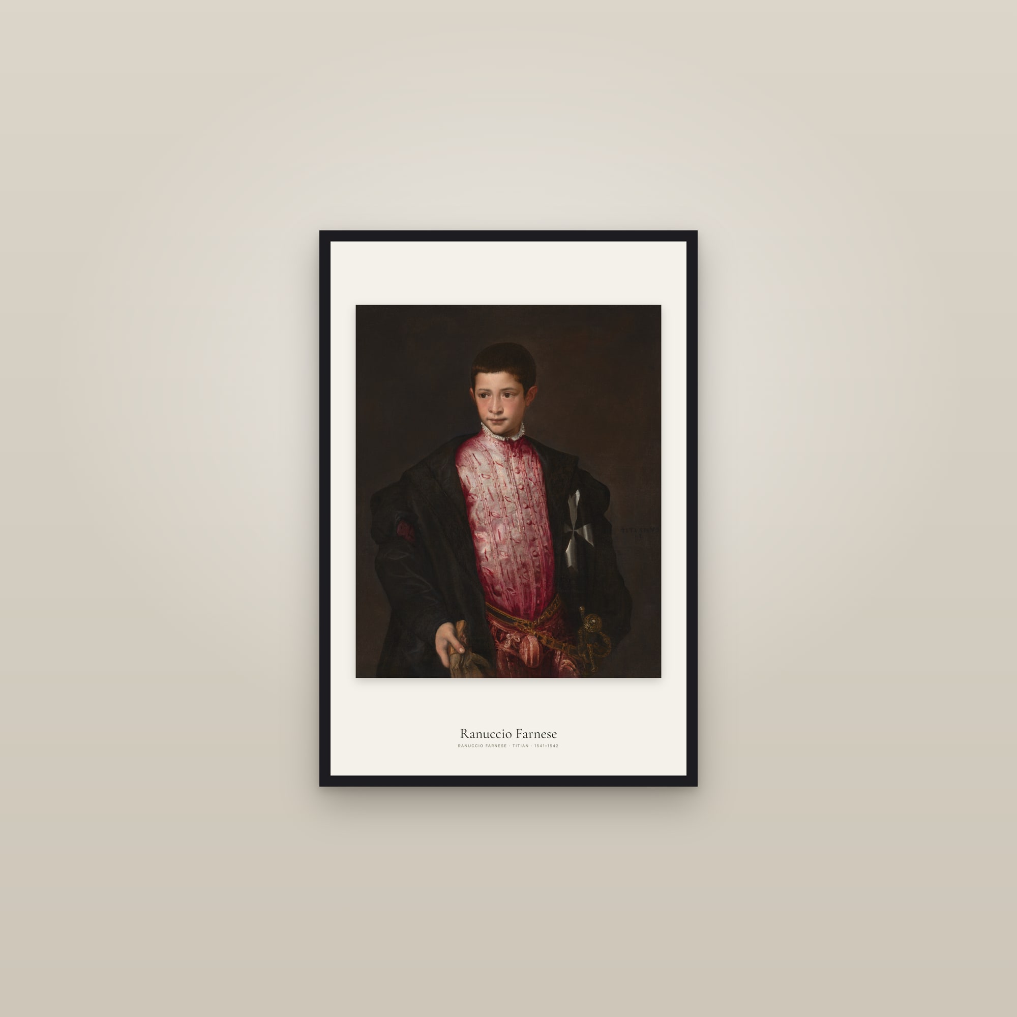 Ranuccio Farnese — framed in a gallery setting