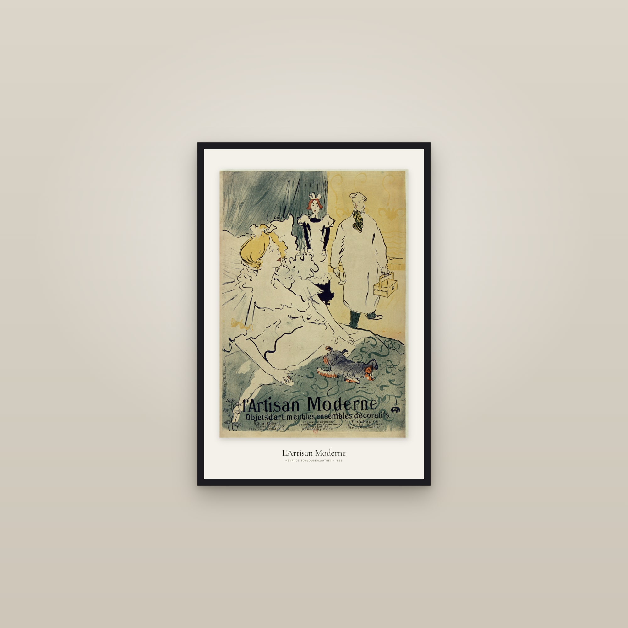 L'Artisan Moderne — framed in a gallery setting