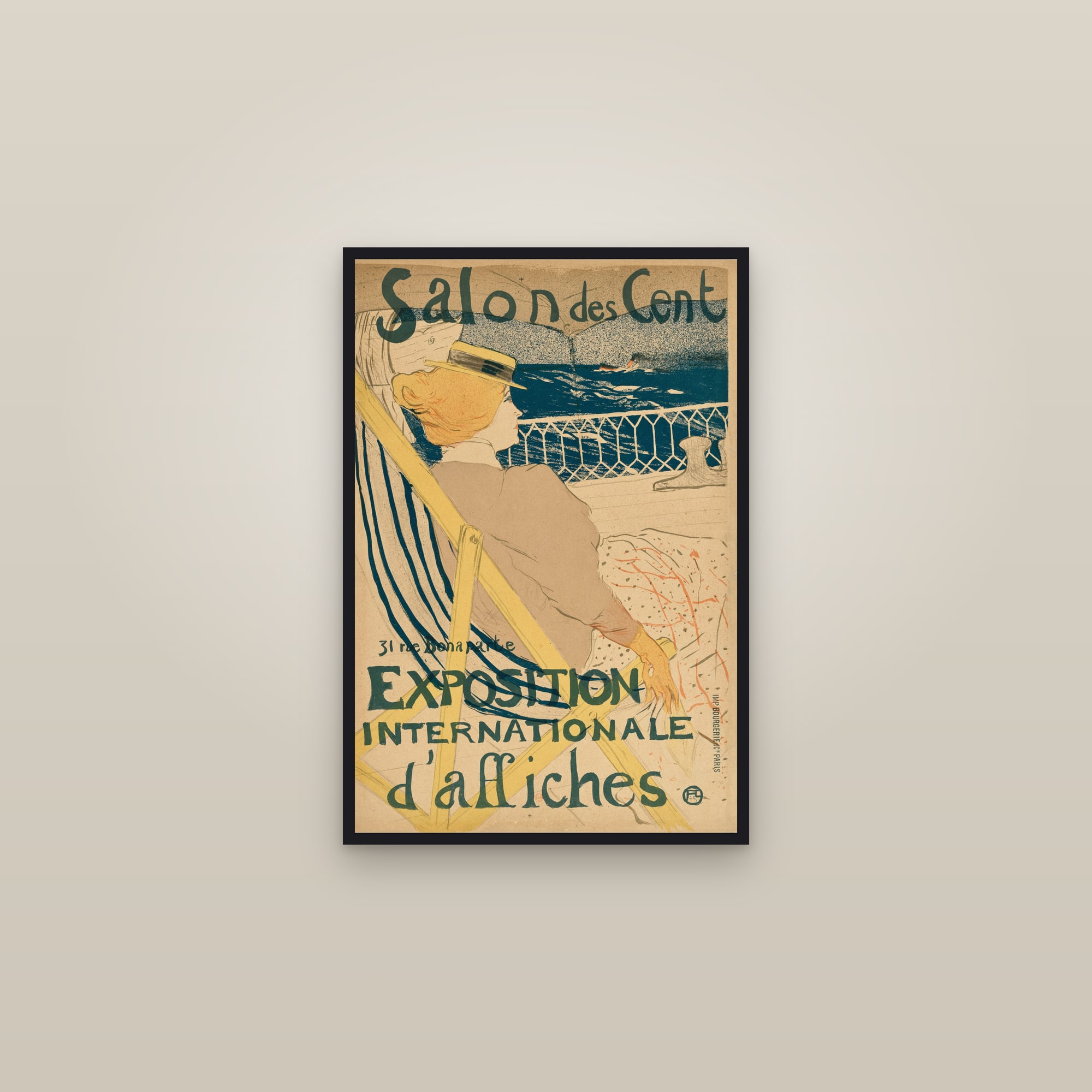 La Passagère du 54 (Salon des Cent) (Full) — Full-Bleed Edition — framed in a gallery setting