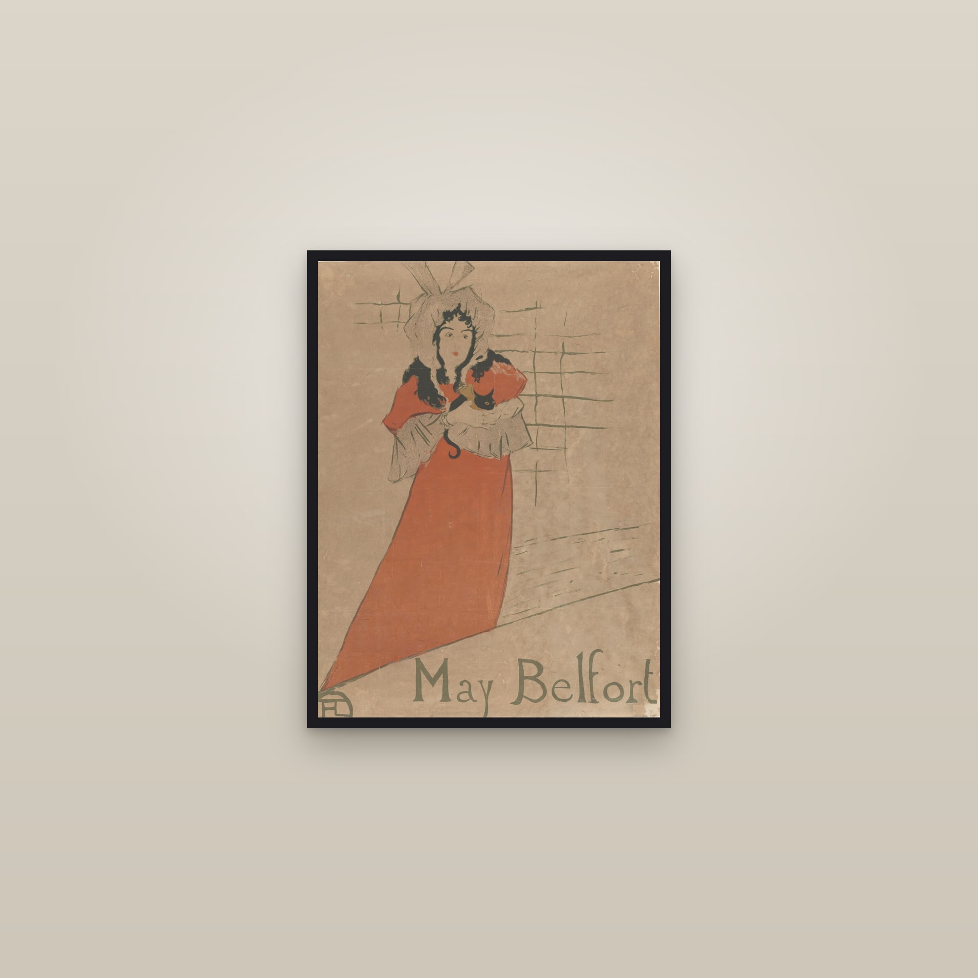 May Belfort (Full) — Full-Bleed Edition — framed in a gallery setting