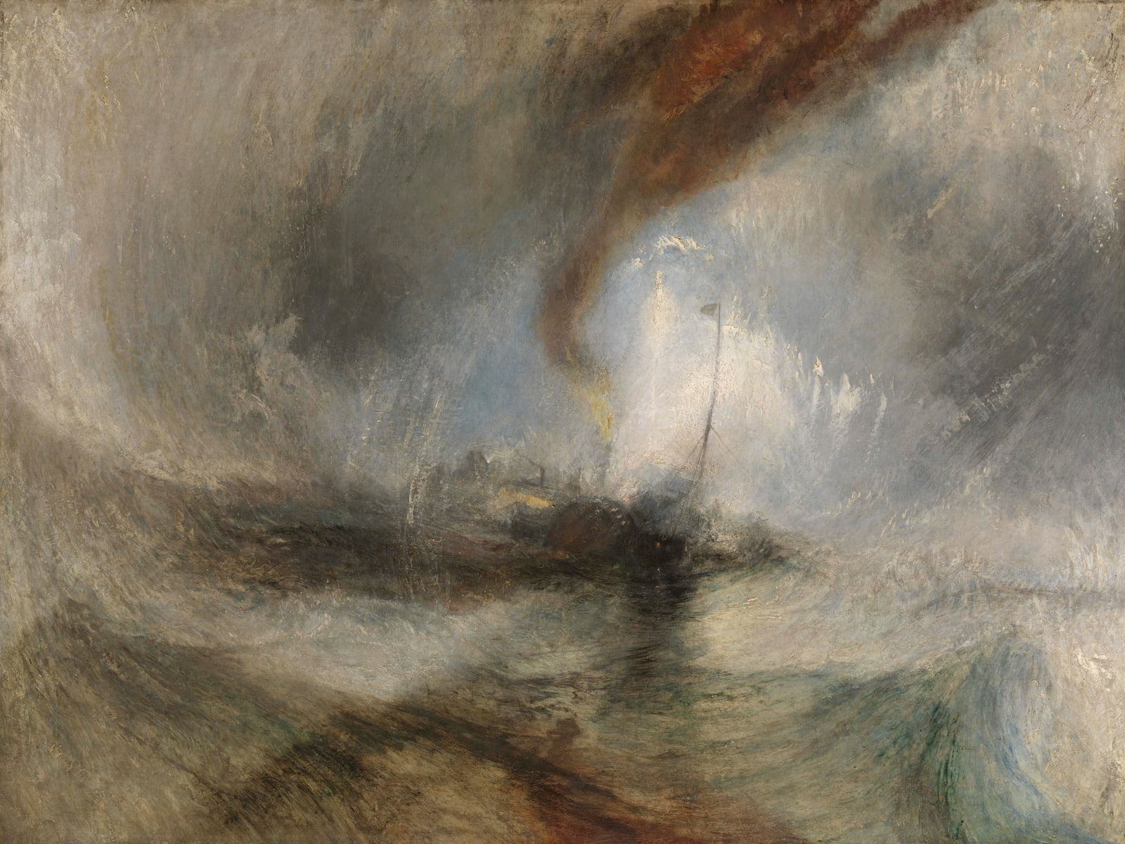 Snow Storm: Steam-Boat off a Harbour's Mouth (Full) — Full-Bleed Edition