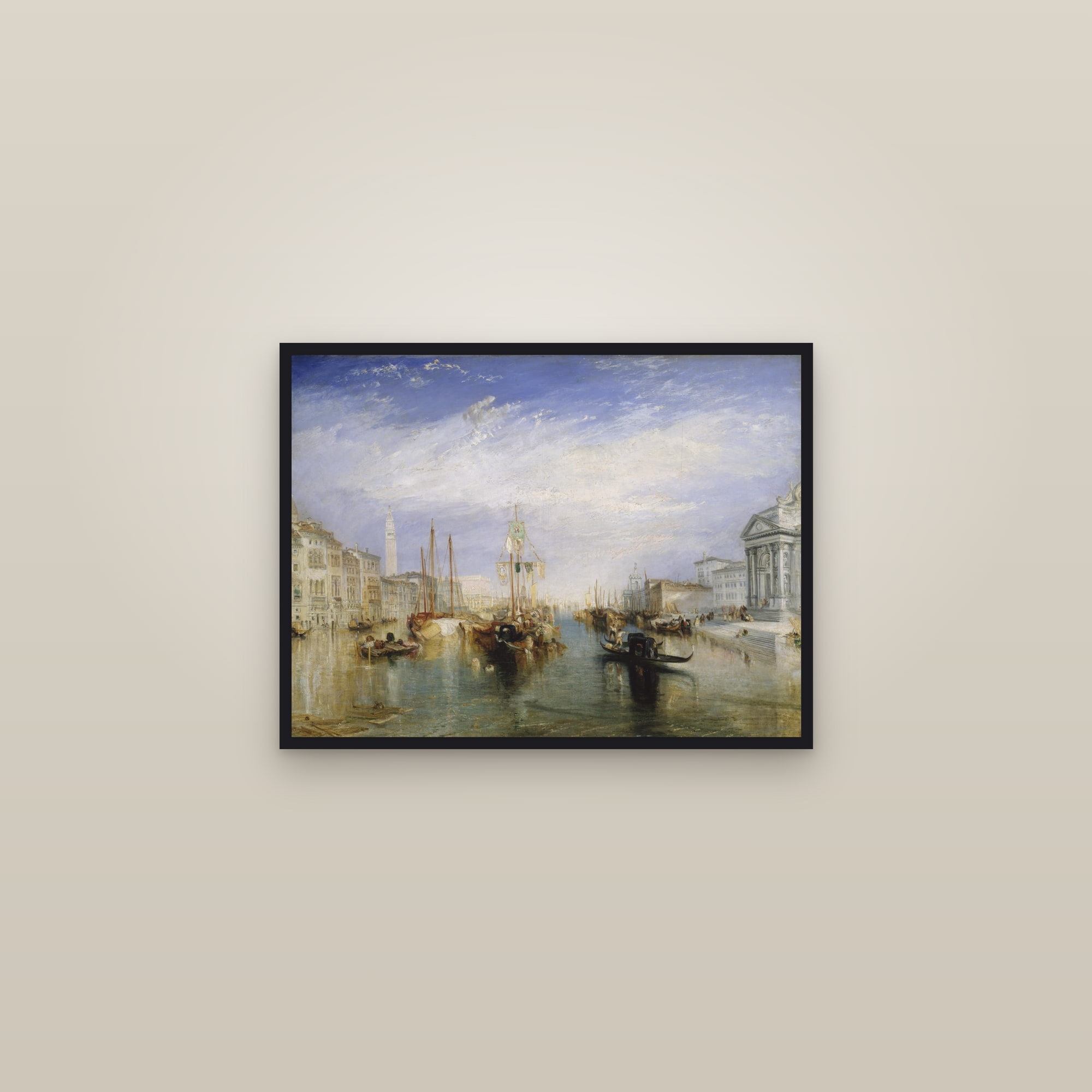 Venice, from the Porch of Madonna della Salute (Full) — Full-Bleed Edition — framed in a gallery setting