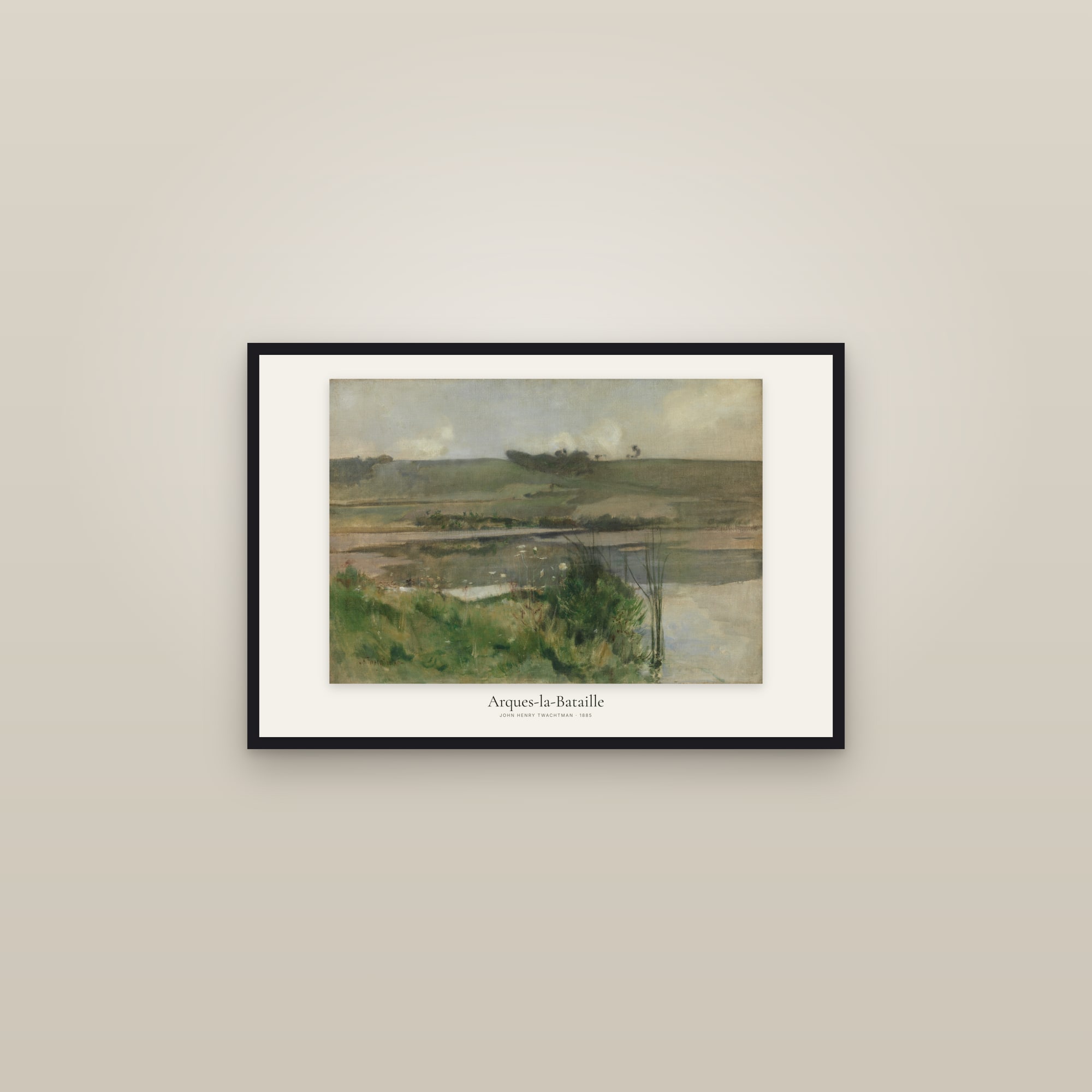 Arques-la-Bataille — framed in a gallery setting