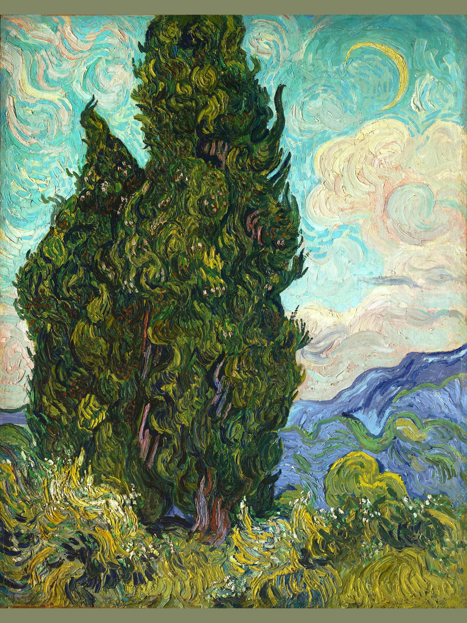 Cypresses (Full) — Full-Bleed Edition