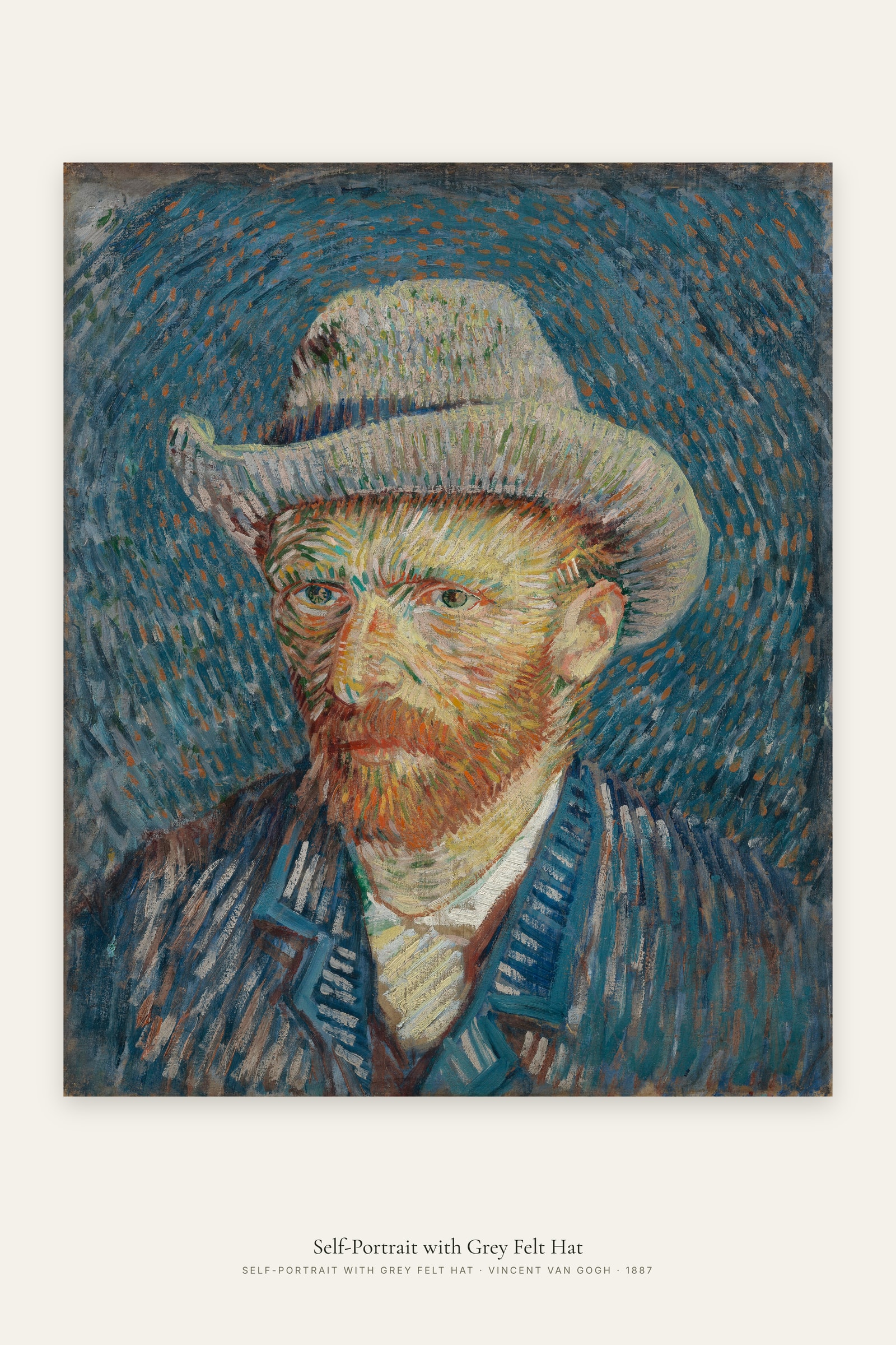 Self-Portrait with Grey Felt Hat