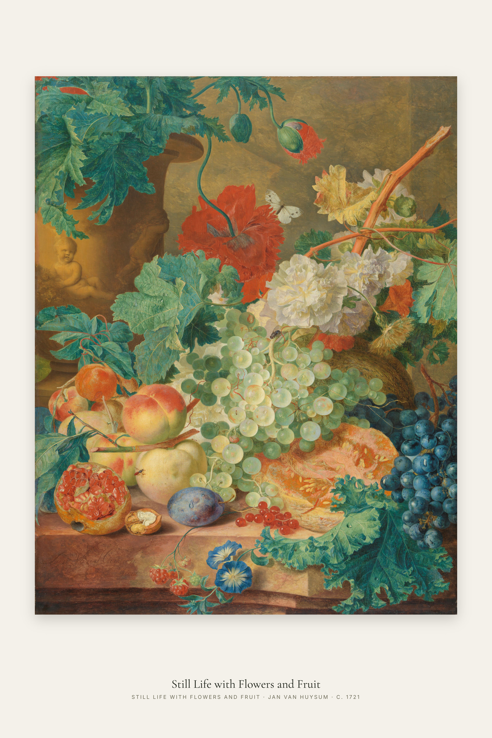 Still Life with Flowers and Fruit