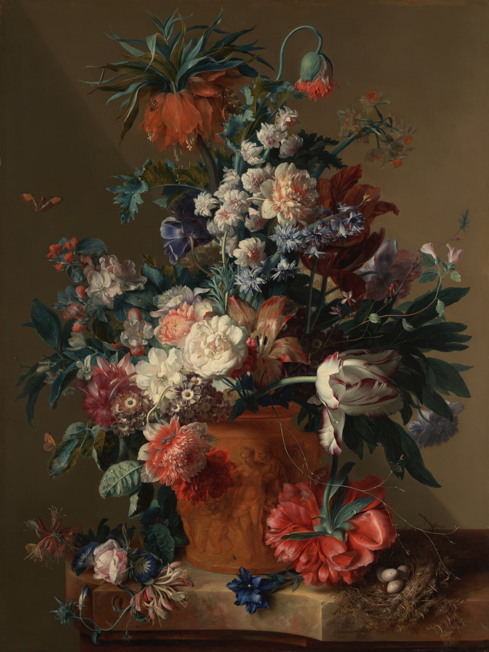 Vase of Flowers (Van Huysum Full) — Full-Bleed Edition