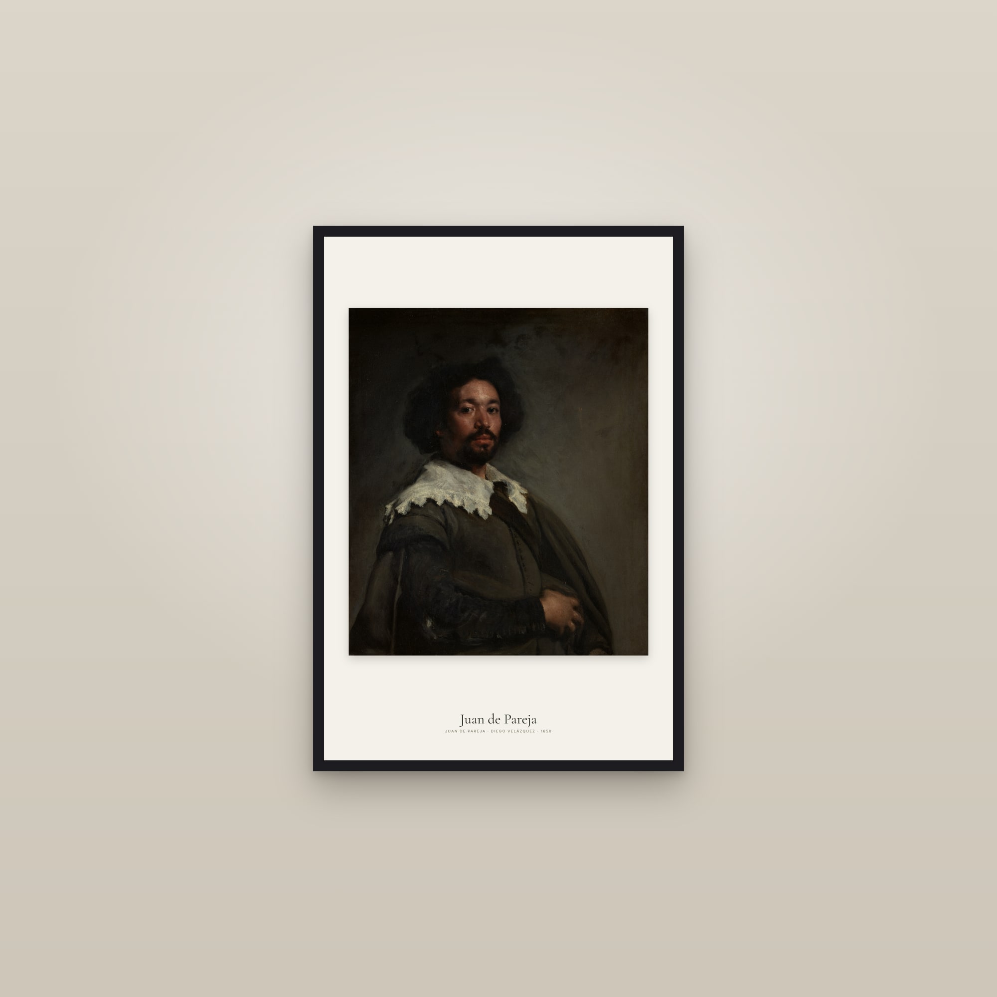 Juan de Pareja — framed in a gallery setting