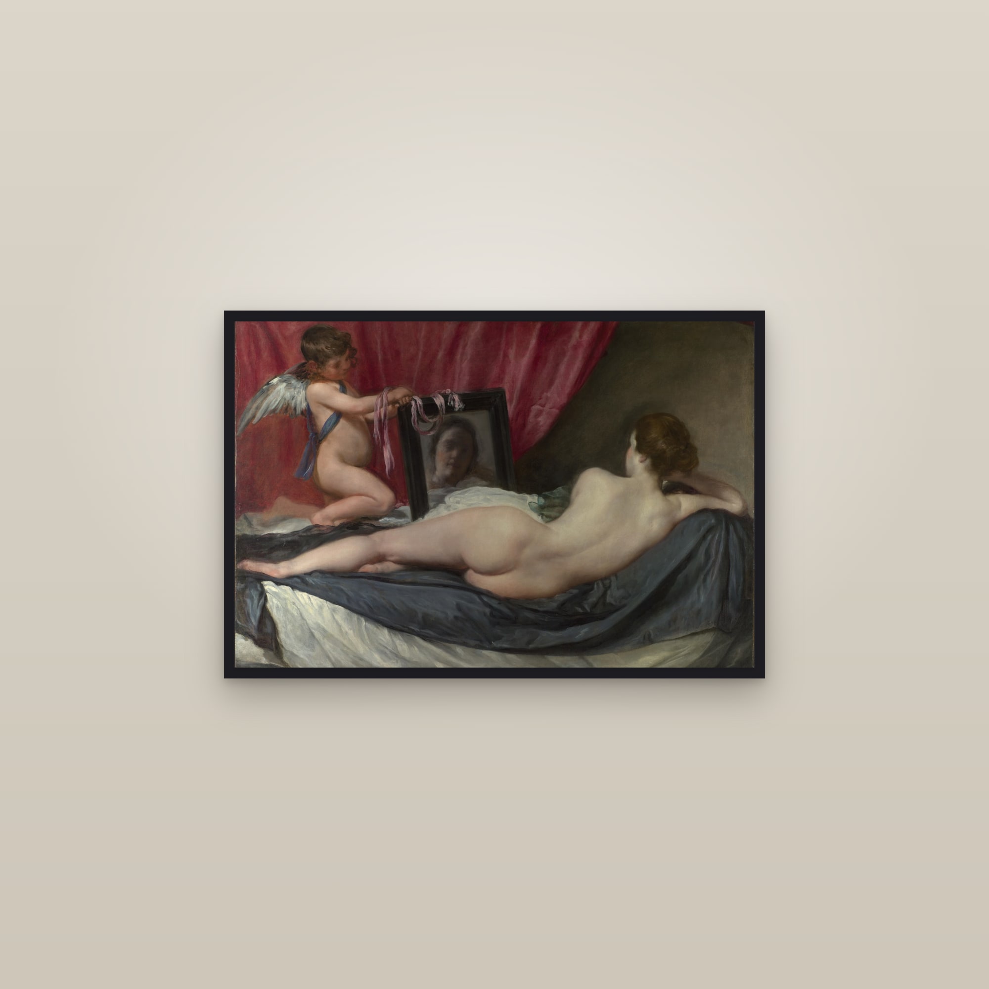 The Toilet of Venus (The Rokeby Venus) (Full) — Full-Bleed Edition — framed in a gallery setting