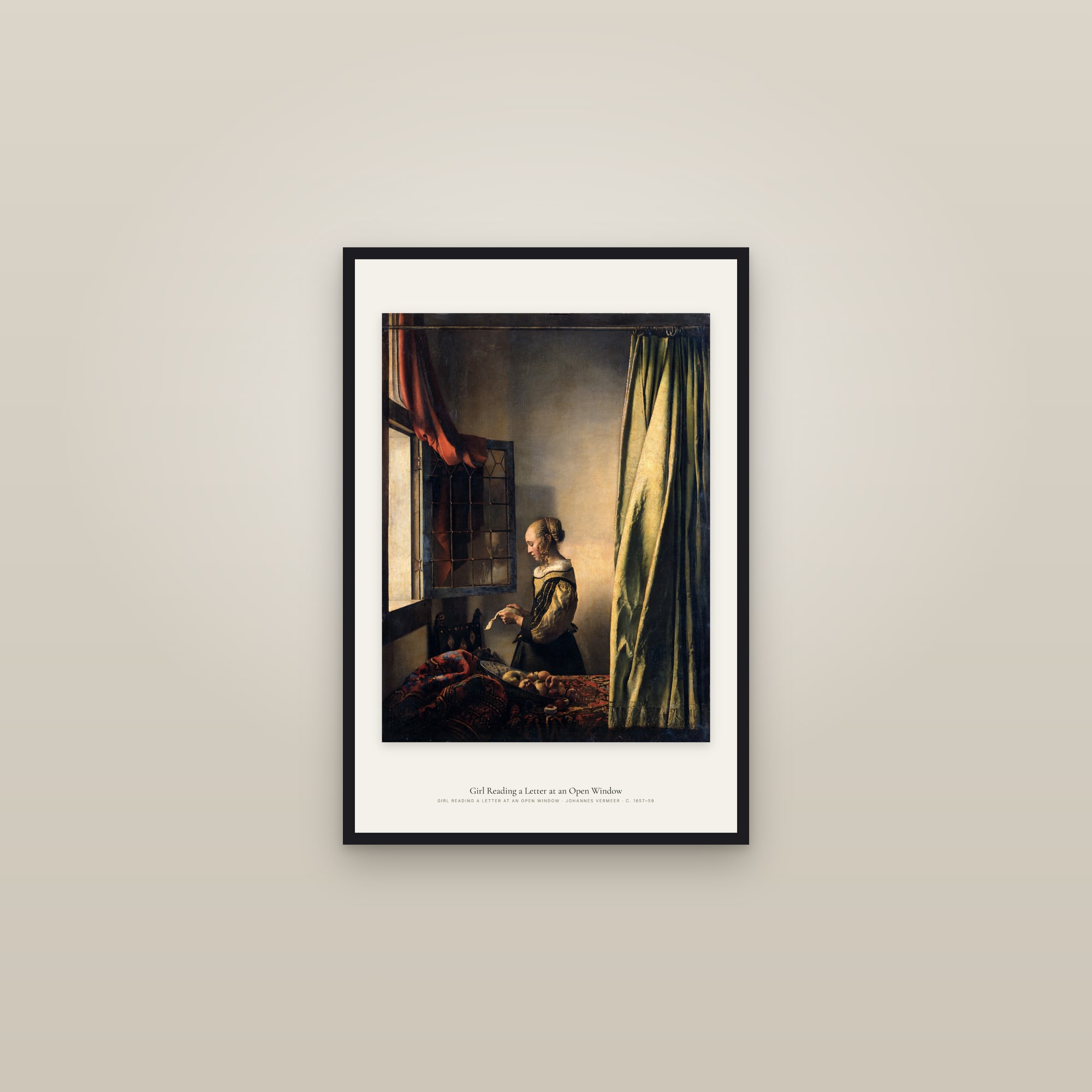 Girl Reading a Letter at an Open Window