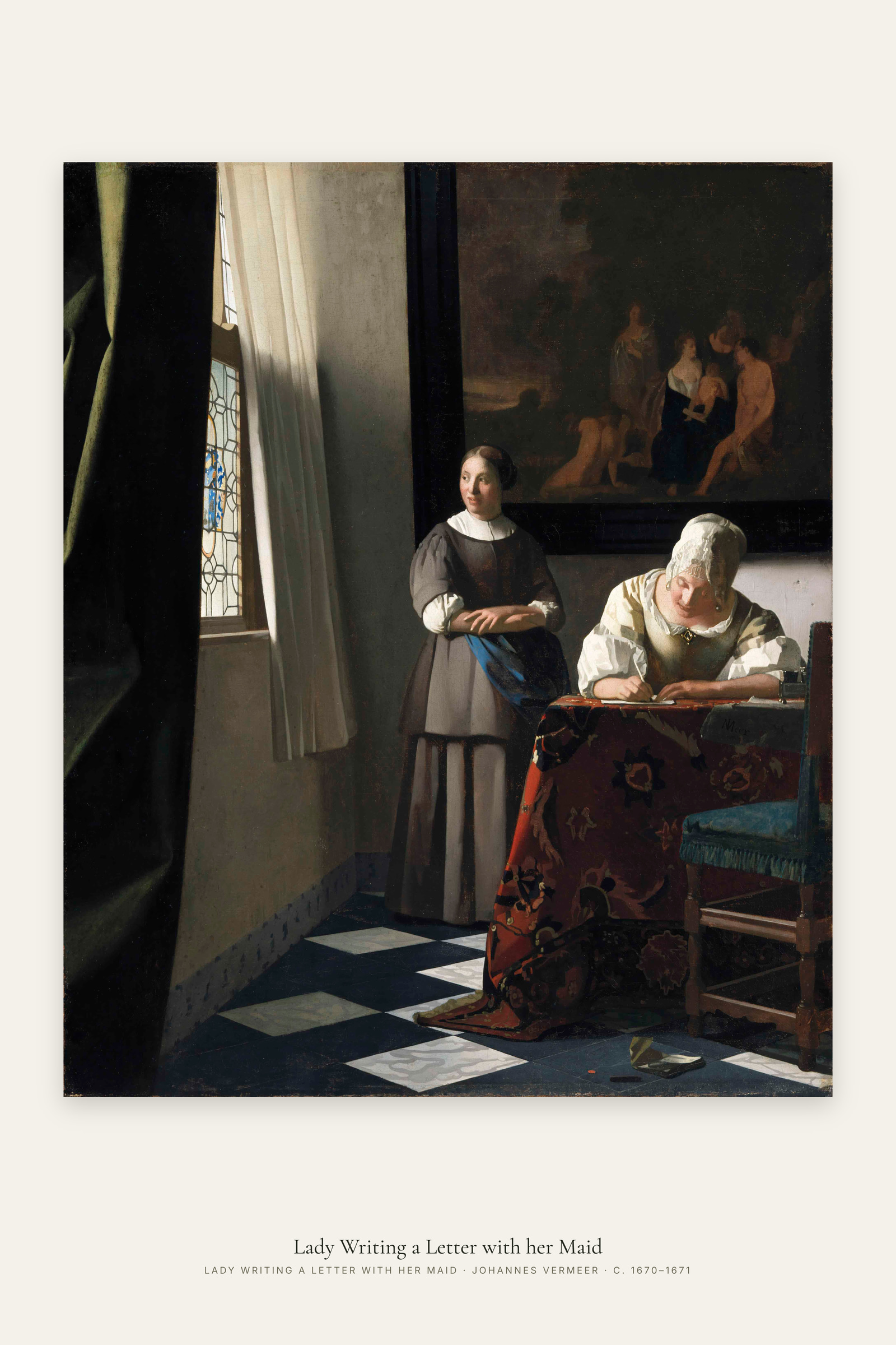 Lady Writing a Letter with her Maid