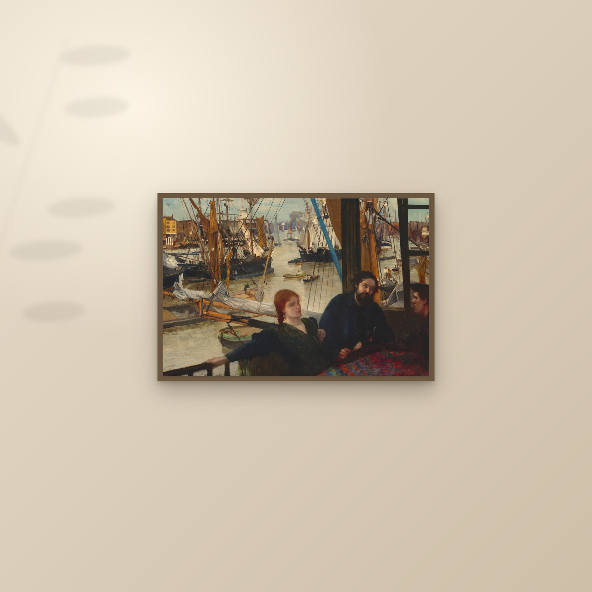 Wapping (Full) — Full-Bleed Edition — framed and styled on a sunlit wall
