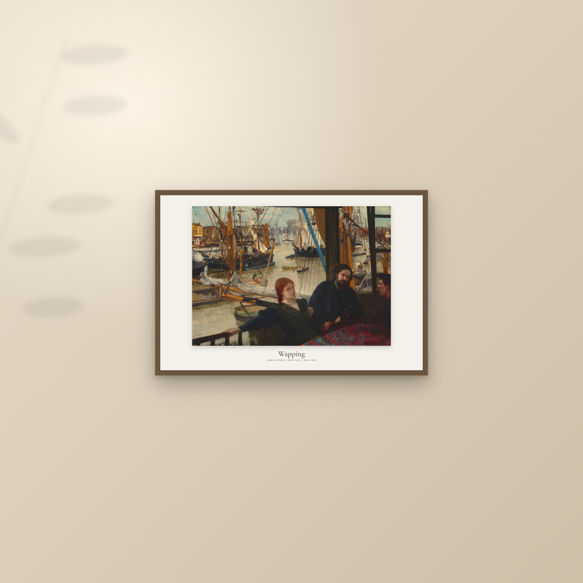 Wapping — framed and styled on a sunlit wall