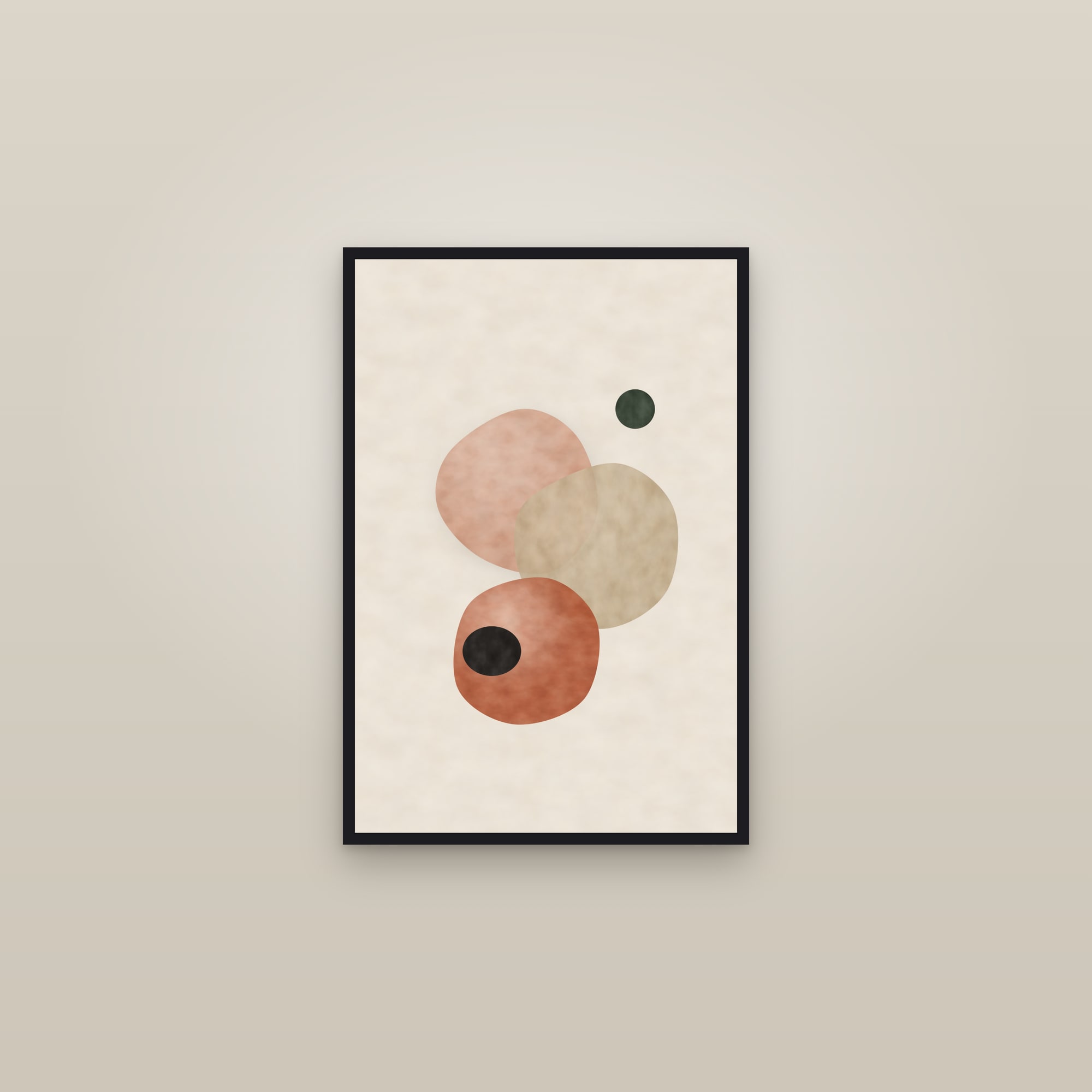Organic Blob Art Print — Terra Forms — framed in a gallery setting