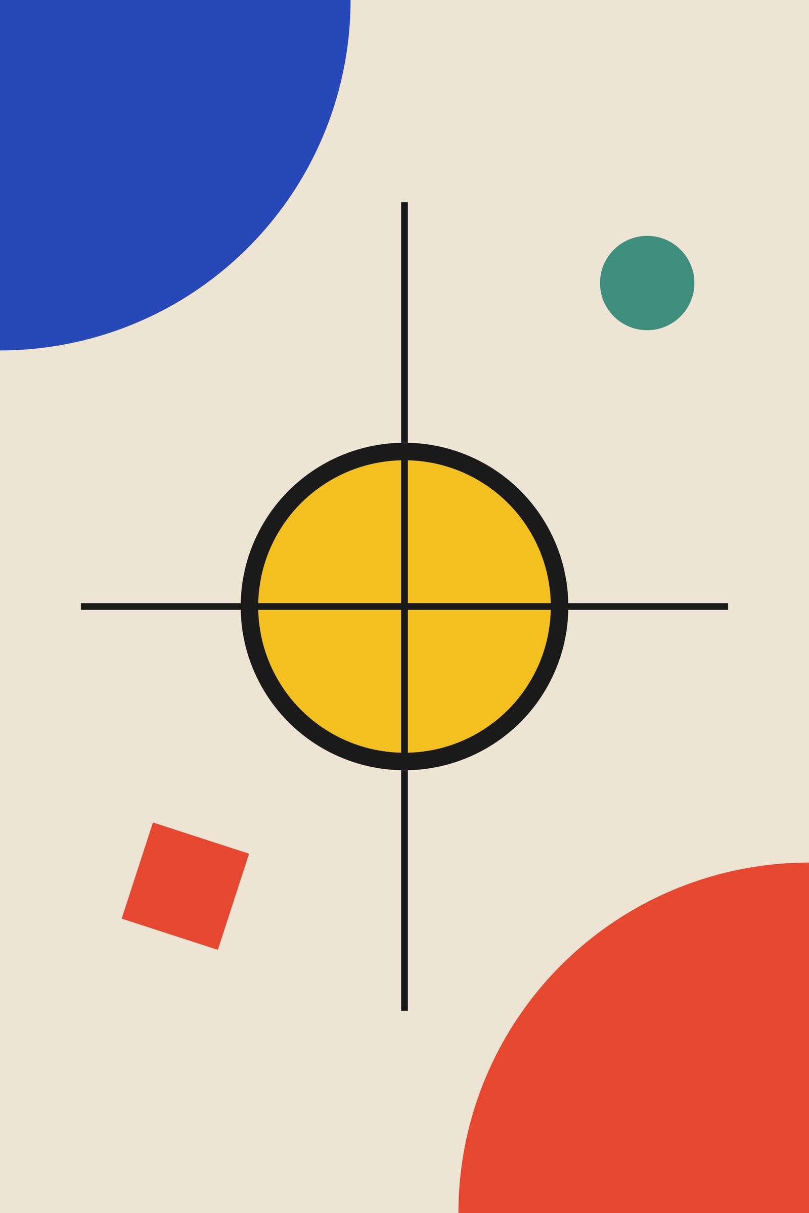 Bauhaus Art Print IV — Bold Geometric Bauhaus Poster · Modern Wall Art