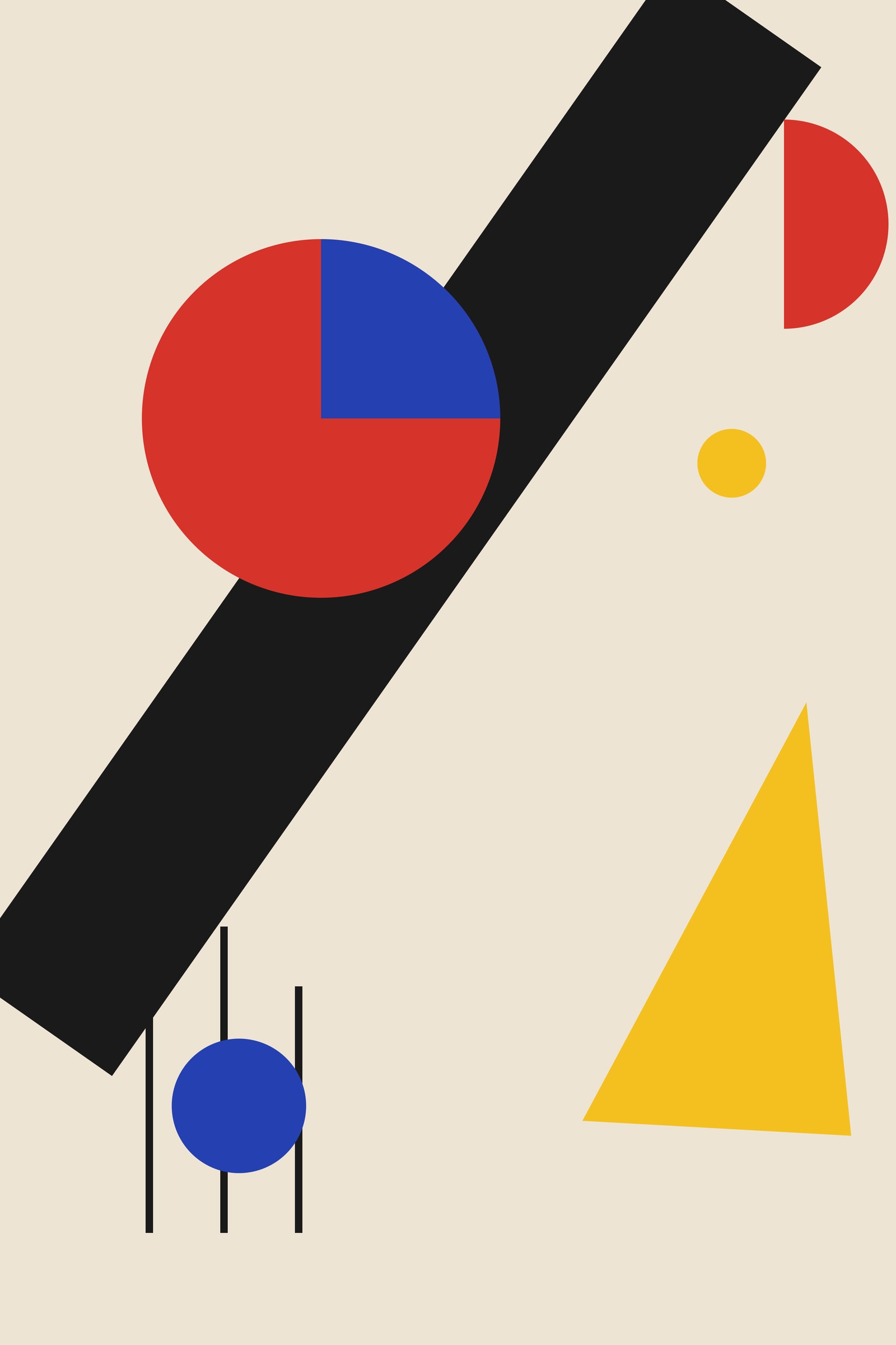 Bauhaus Abstract Art Print — Bold Geometric Bauhaus Poster · Mid-Century Modern Wall Art