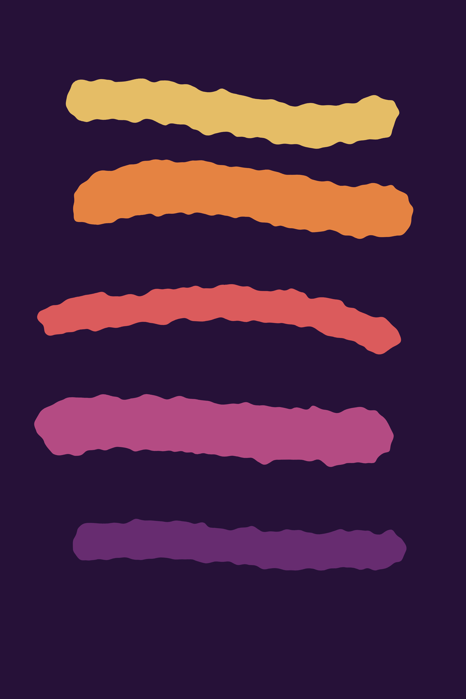 Sunset Brushstroke Art Print — Bold Abstract Expressionist Poster · Modern Wall Art