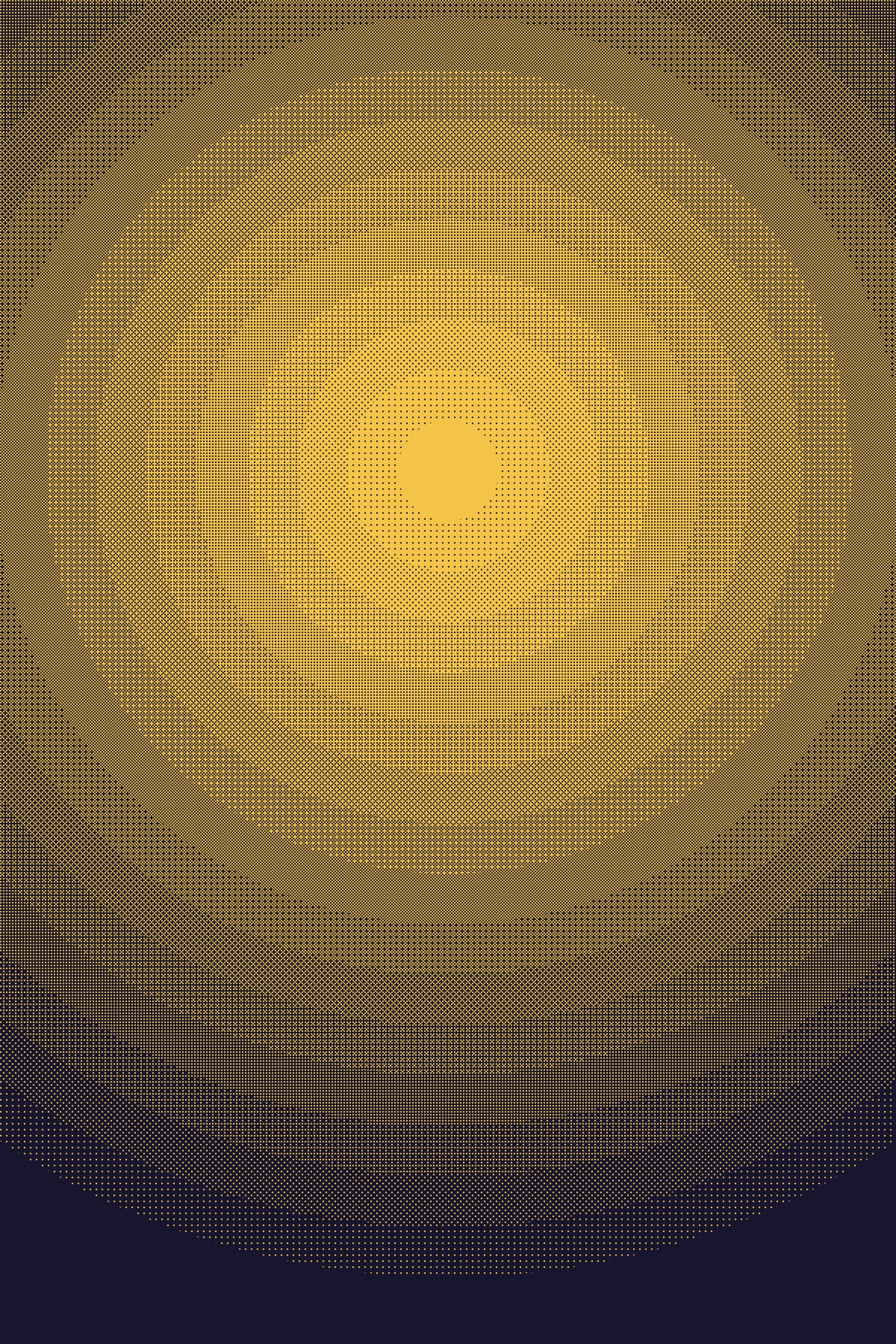 Gradient Dither Art Print — Retro Pixel Poster · Bold Modern Wall Art