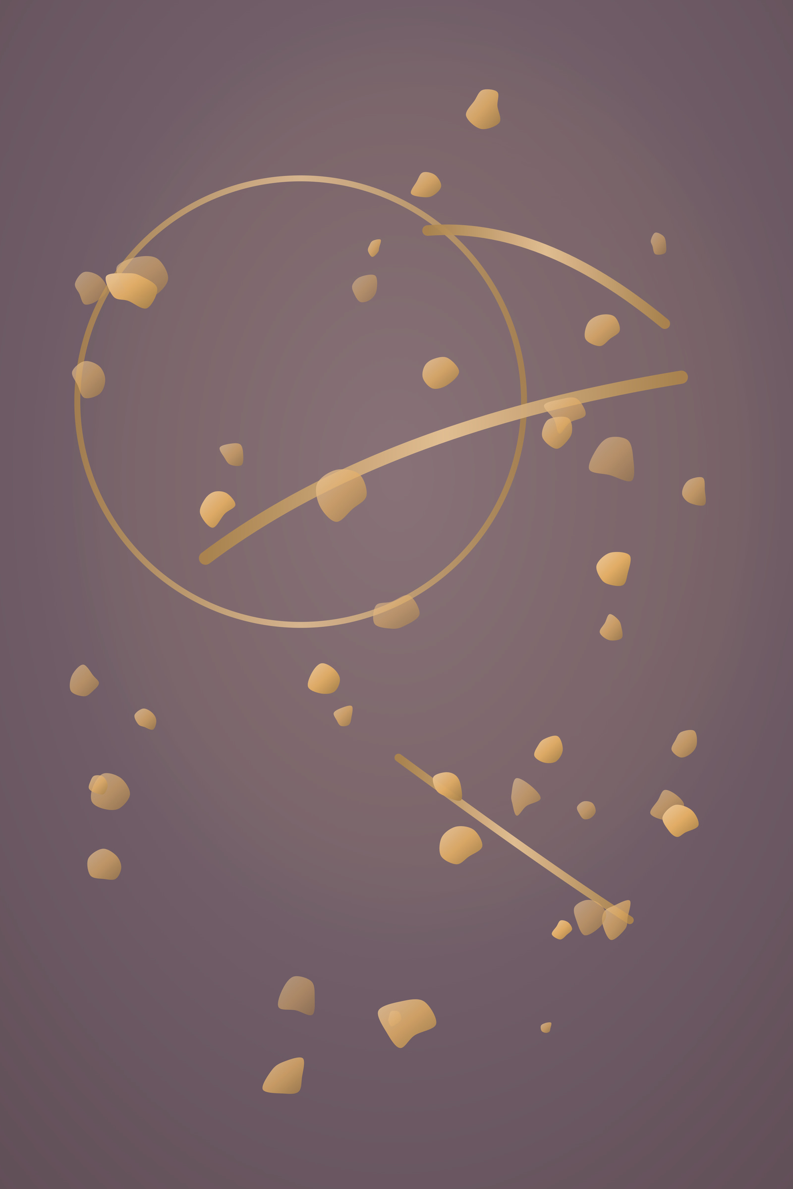 Dawn Gold Leaf Art Print — Bold Luxe Gold Abstract Poster · Modern Wall Art