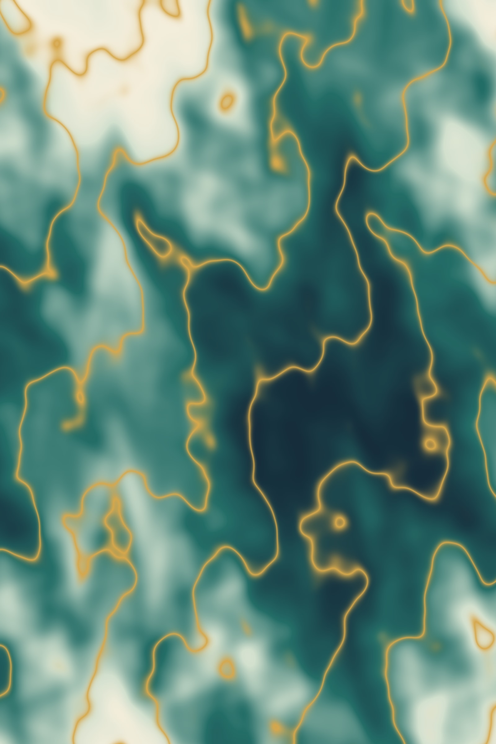Marble Abstract Art Print — Teal & Gold Veined Poster · Bold Modern Wall Art