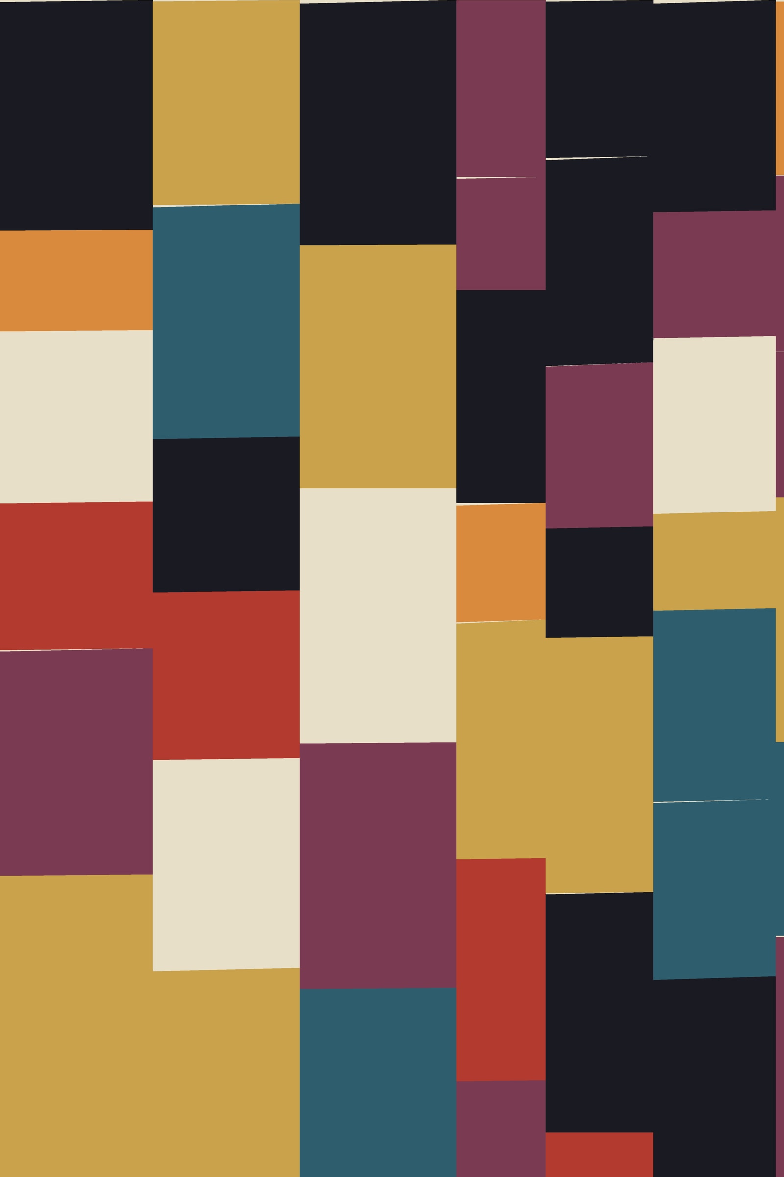 Colour Quilt Art Print — Geometric Patchwork Poster · Bold Modern Wall Art