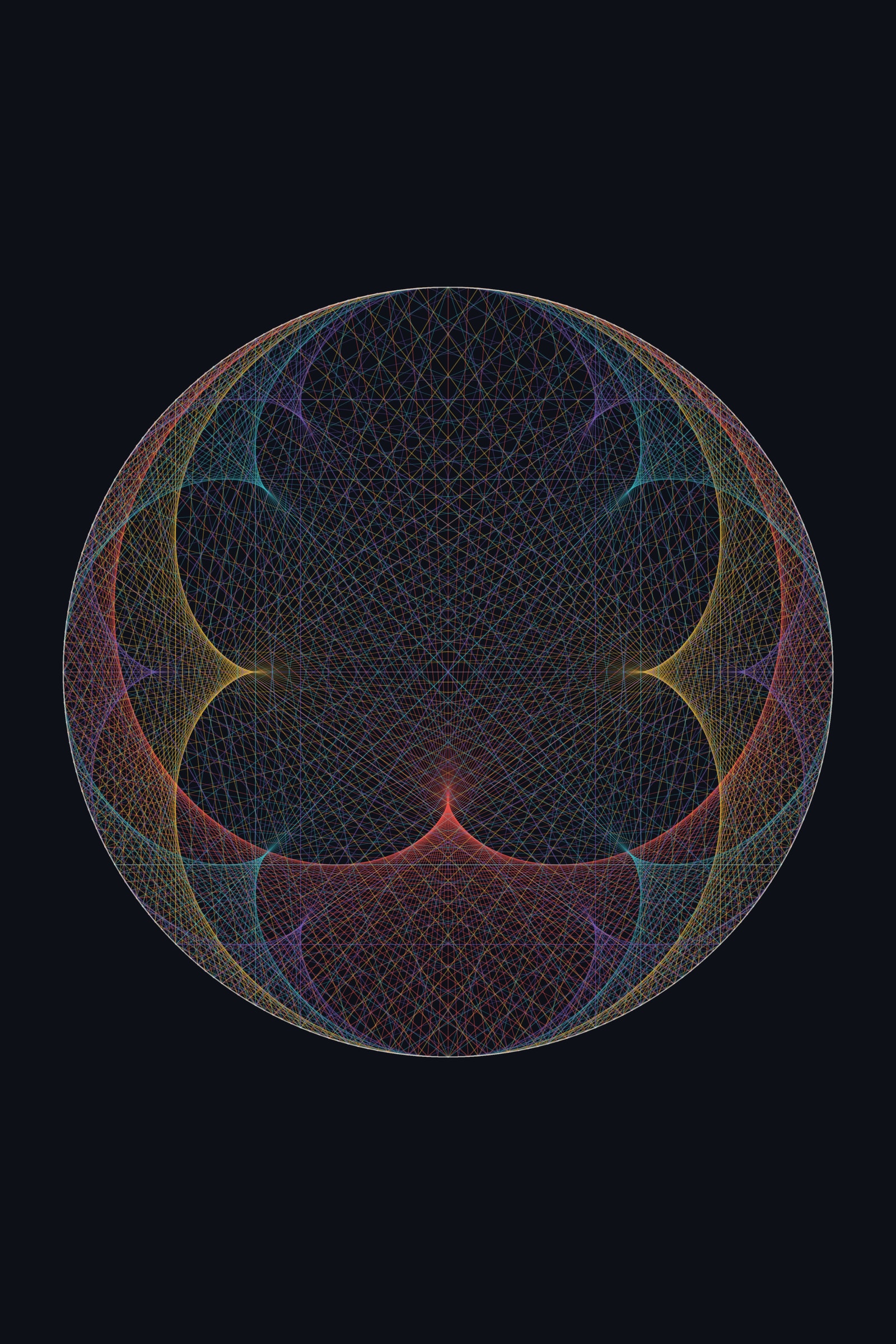 String Art Print — Geometric Line Poster · Bold Modern Wall Art