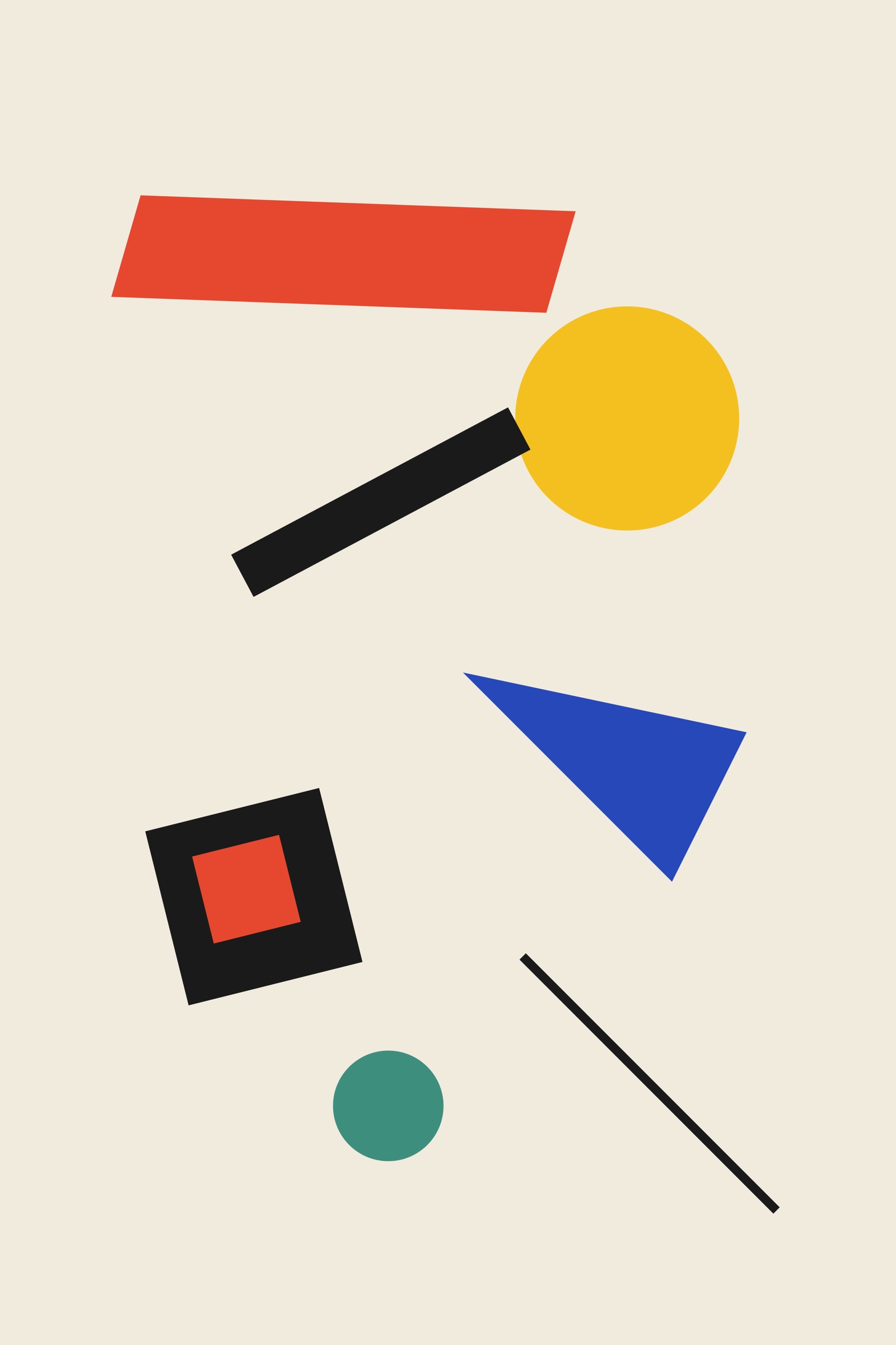 Suprematist Art Print II — Bold Constructivist Geometric Poster · Modern Wall Art