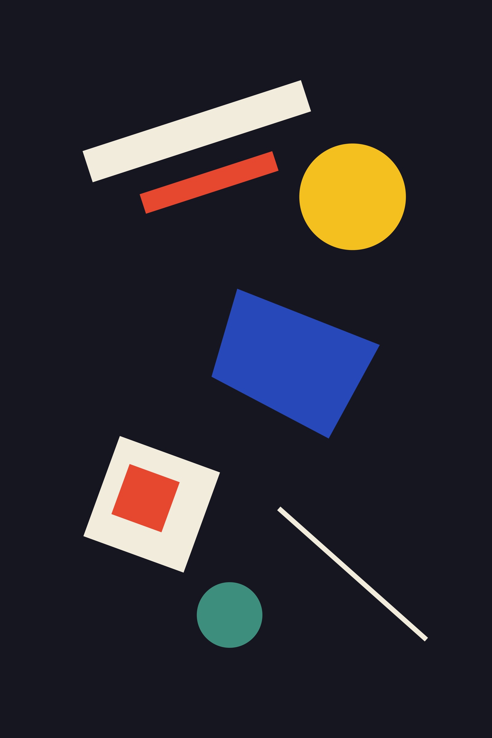 Suprematist Art Print III — Bold Constructivist Geometric Poster · Modern Wall Art