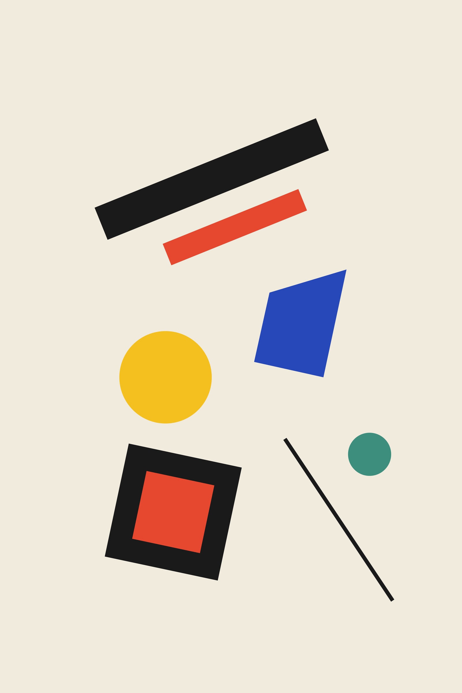 Suprematist Abstract Art Print — Bold Constructivist Geometric Poster · Maximalist Wall Art