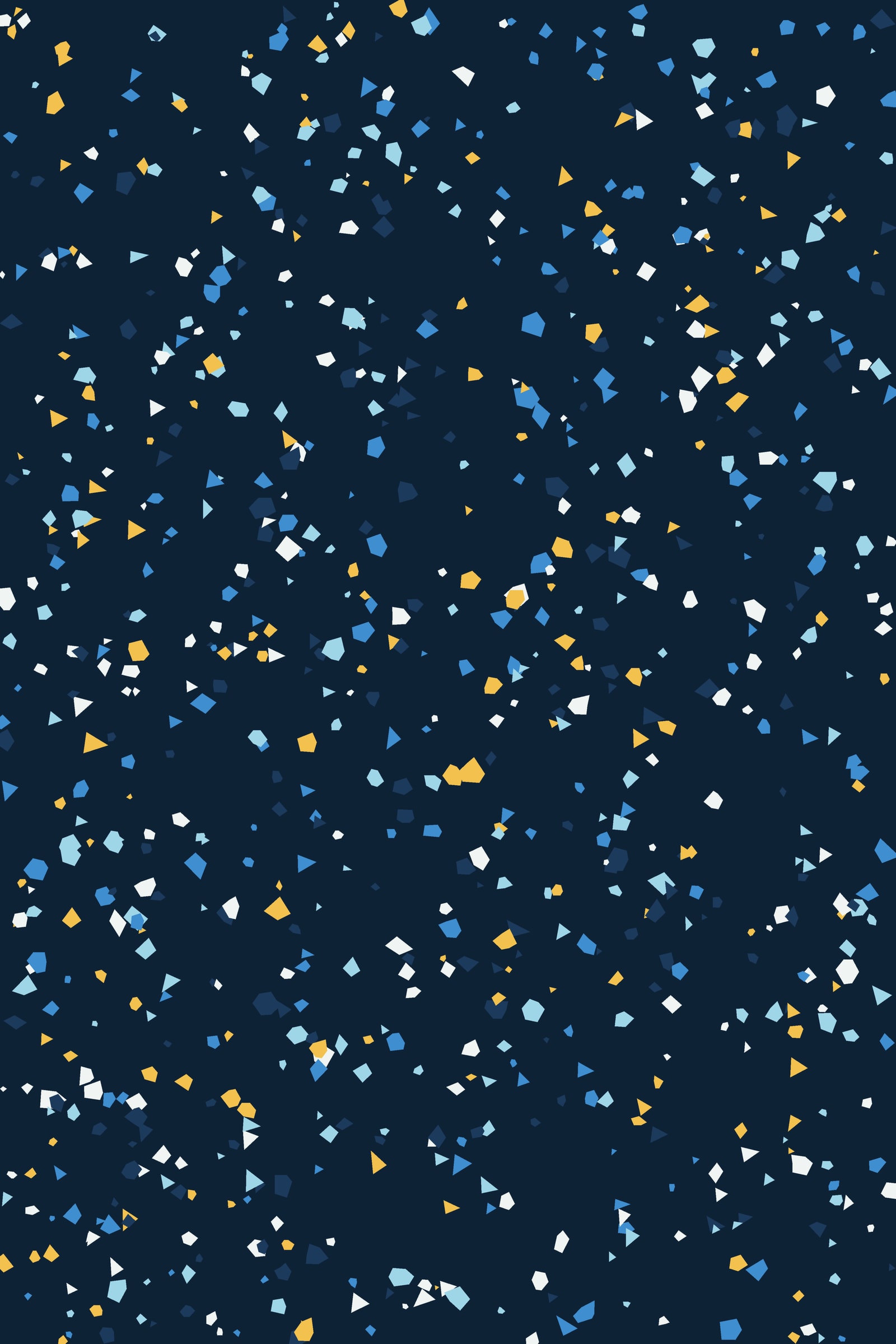 Arctic Terrazzo Art Print — Bold Speckled Pattern Poster · Modern Wall Art