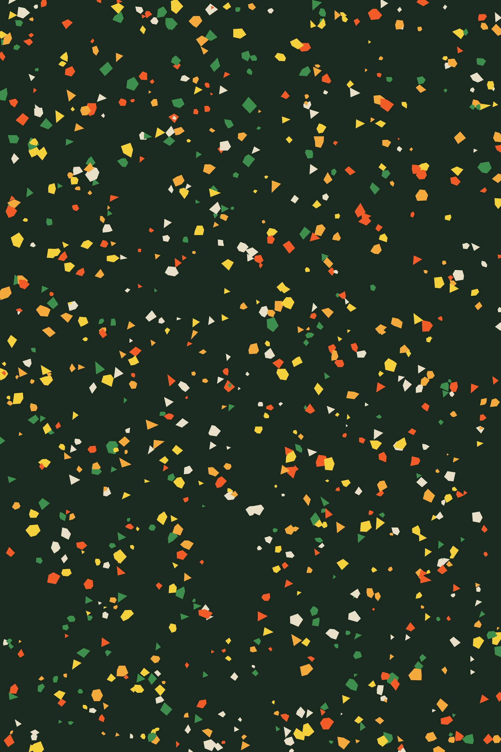 Citrus Terrazzo Art Print — Bold Speckled Pattern Poster · Modern Wall Art