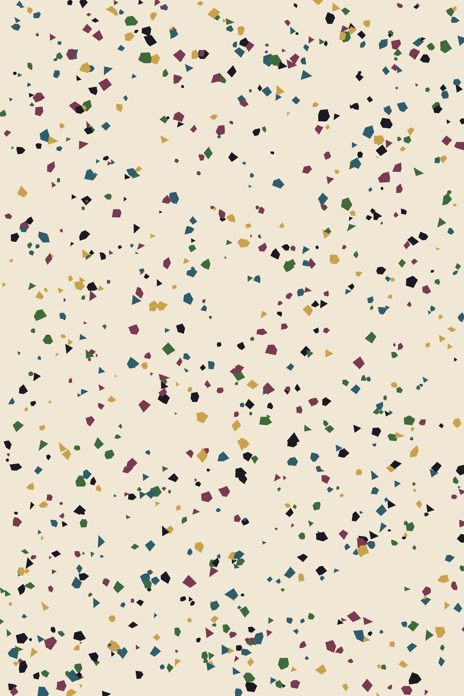 Forest Terrazzo Art Print — Bold Speckled Pattern Poster · Modern Wall Art
